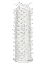 Manchon pénien texturé pour une expérience améliorée. Sensations accrues et plaisir intense.; Getextureerde penisverlenging voor een verbeterde ervaring. Verhoogde sensaties en intens genot.; Textured penis sleeve for enhanced experience. Increased sensations and intense pleasure.