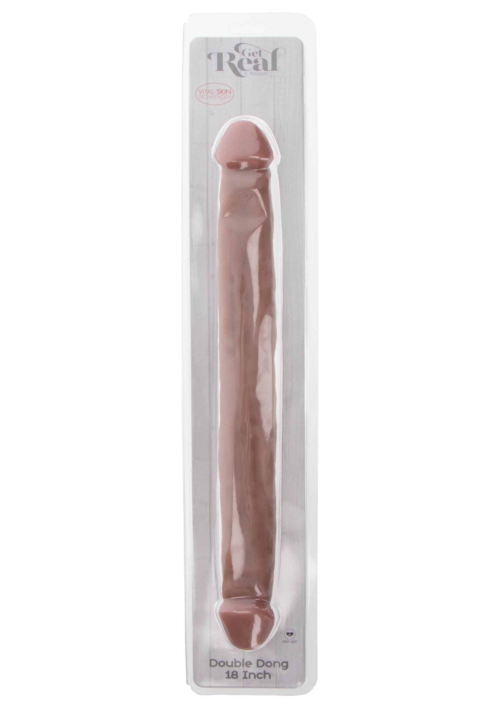 Gode réaliste 'Get Real Double Dang' 18 pouces. Plaisir intense garanti.; Realistische dildo 'Get Real Double Dang' 18 inch. Gegarandeerd intens genot.; Realistic 'Get Real Double Dang' dildo, 18 inches. Guaranteed intense pleasure.