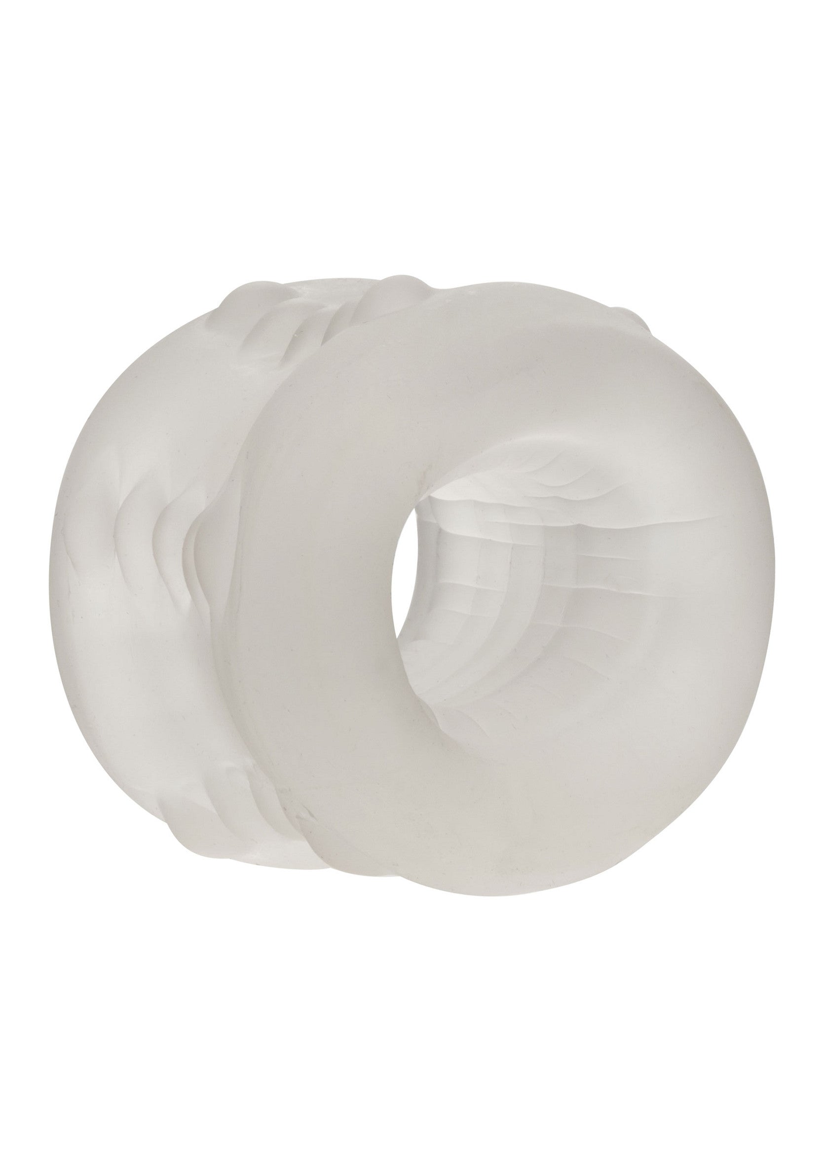 Anneau texturé transparent pour plus de sensations.; Transparante getextureerde ring voor extra sensaties.; Transparent textured ring for extra sensations.