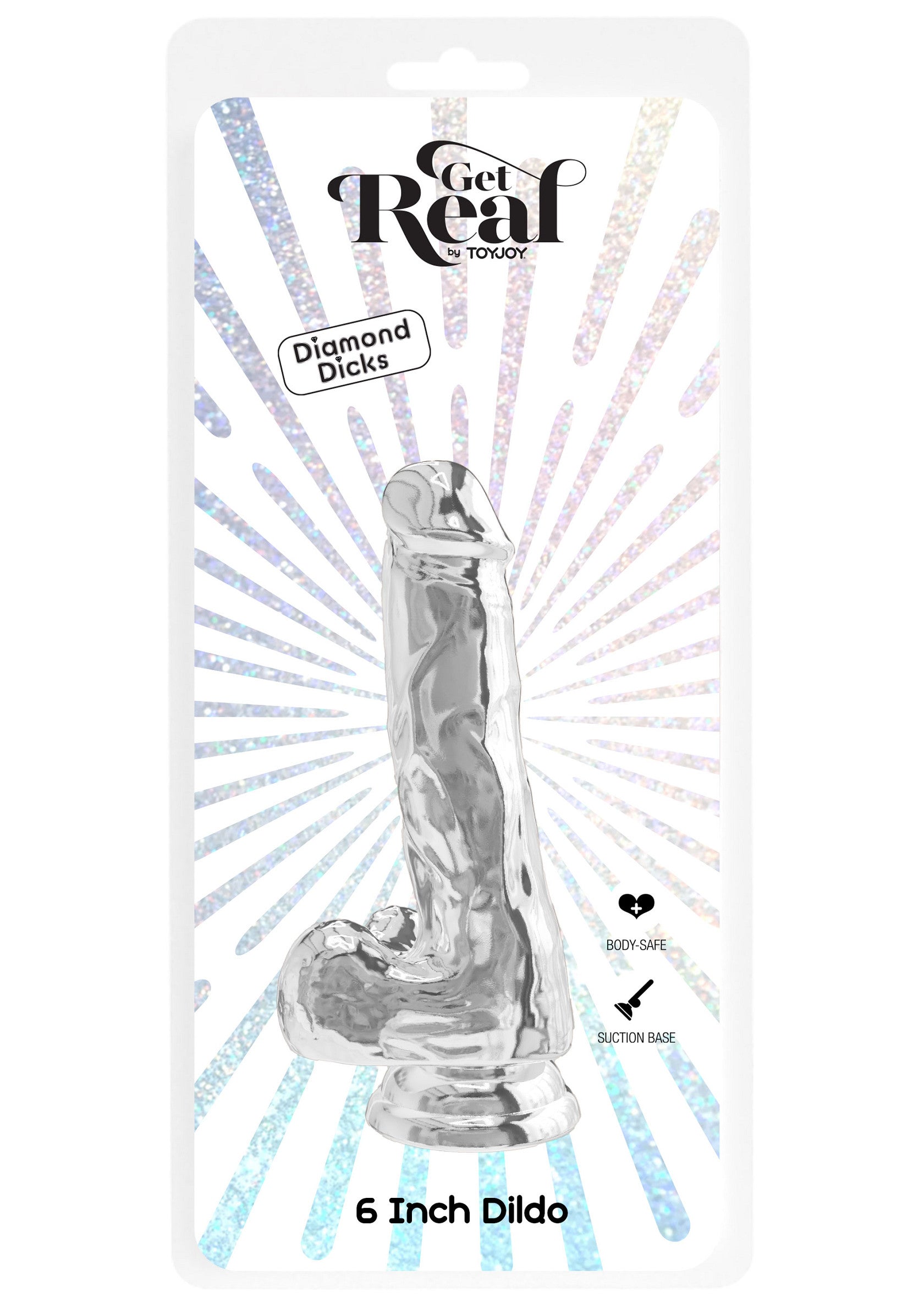 ToyJoy Clear Dildo TPE 16 cm