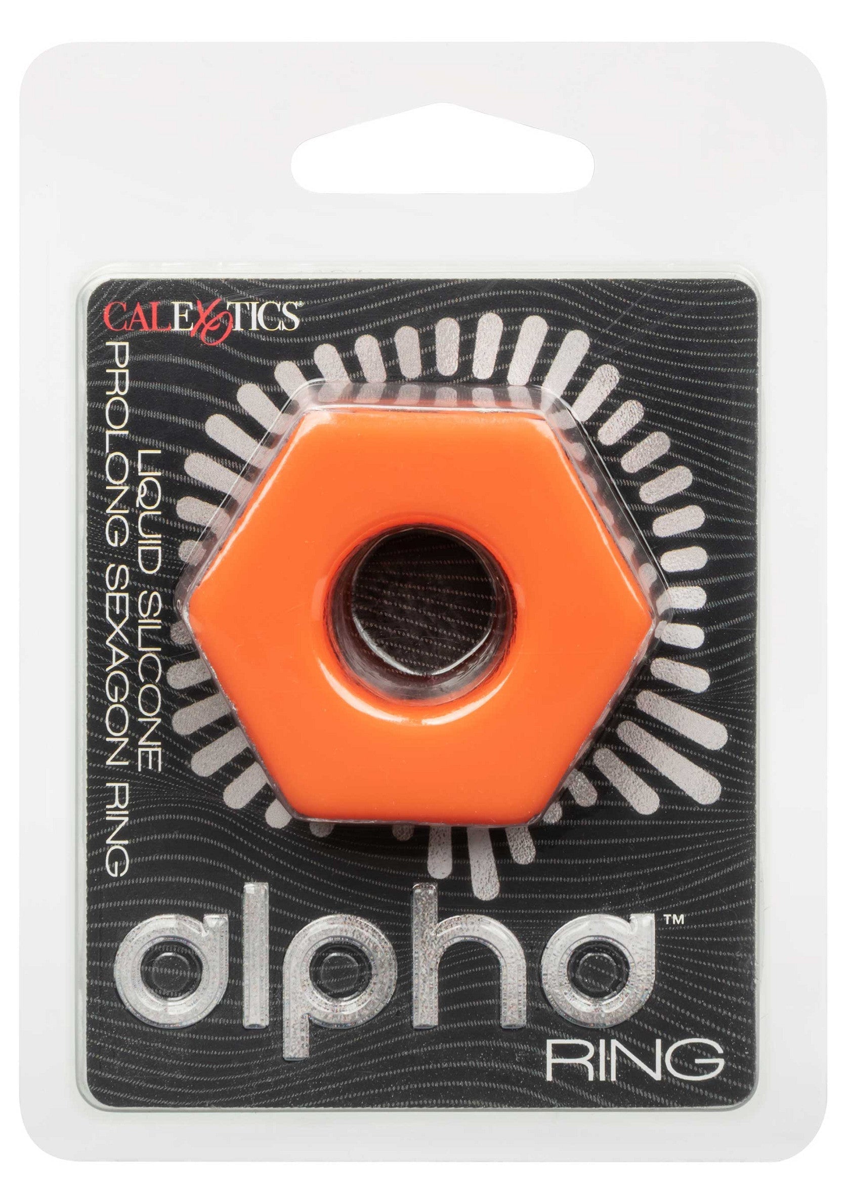 Anneau pénien CalExotics Alpha Ring, silicone liquide, prolonge le plaisir. Produit de qualité.; CalExotics Alpha Ring penisring, vloeibare siliconen, verlengt genot. Kwaliteitsproduct.; CalExotics Alpha Ring cock ring, liquid silicone, prolongs pleasure. Quality product.