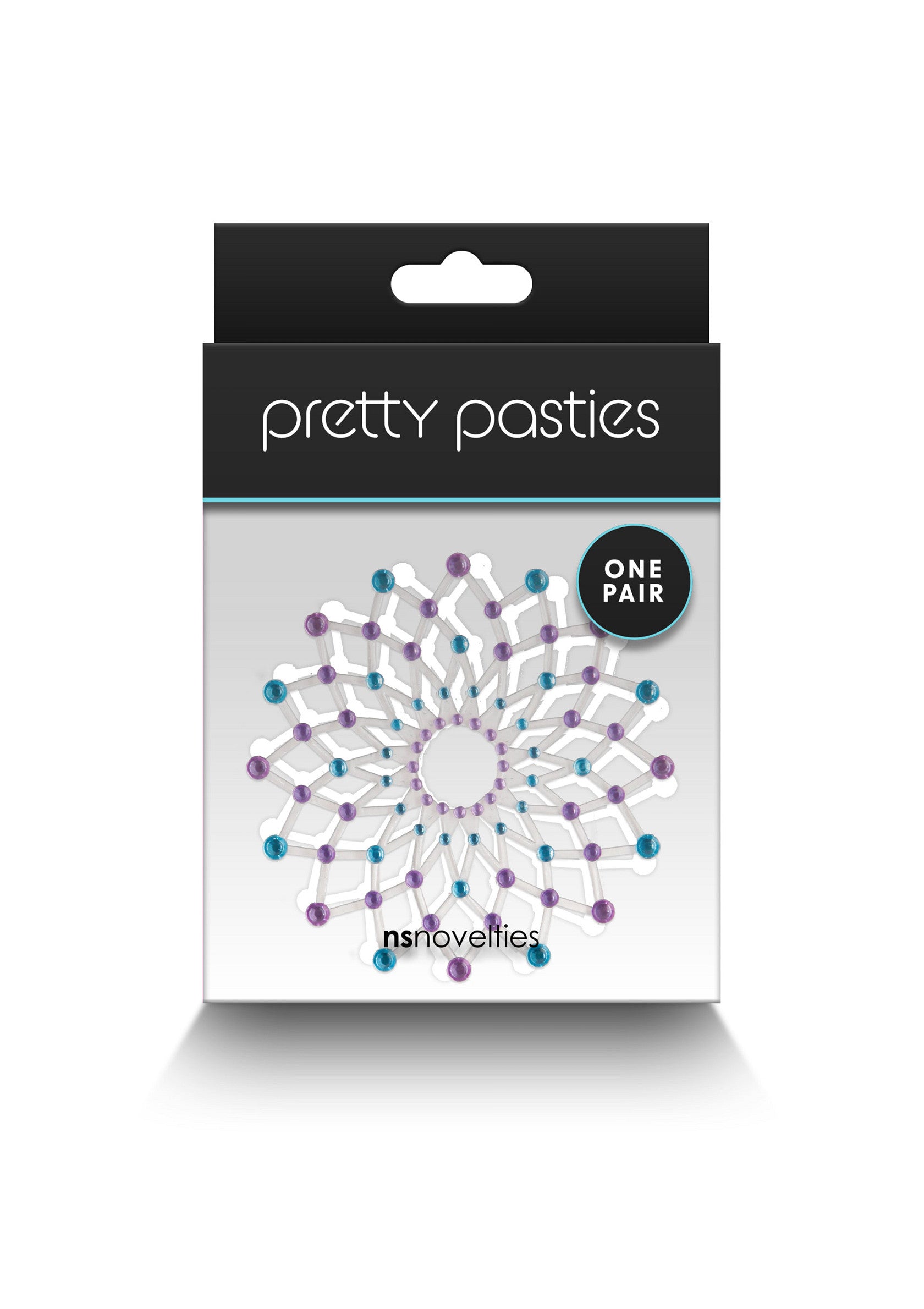 Cache-tétons Pretty Pasties avec motif floral coloré. Une paire. Accessoires coquins pour une touche de fantaisie et de séduction.; Pretty Pasties tepelbedekkers met kleurrijk bloemmotief. Eén paar. Speelse accessoires voor een vleugje fantasie en verleiding.; Pretty Pasties nipple covers with colorful floral design. One pair. Playful accessories for a touch of fantasy and seduction.