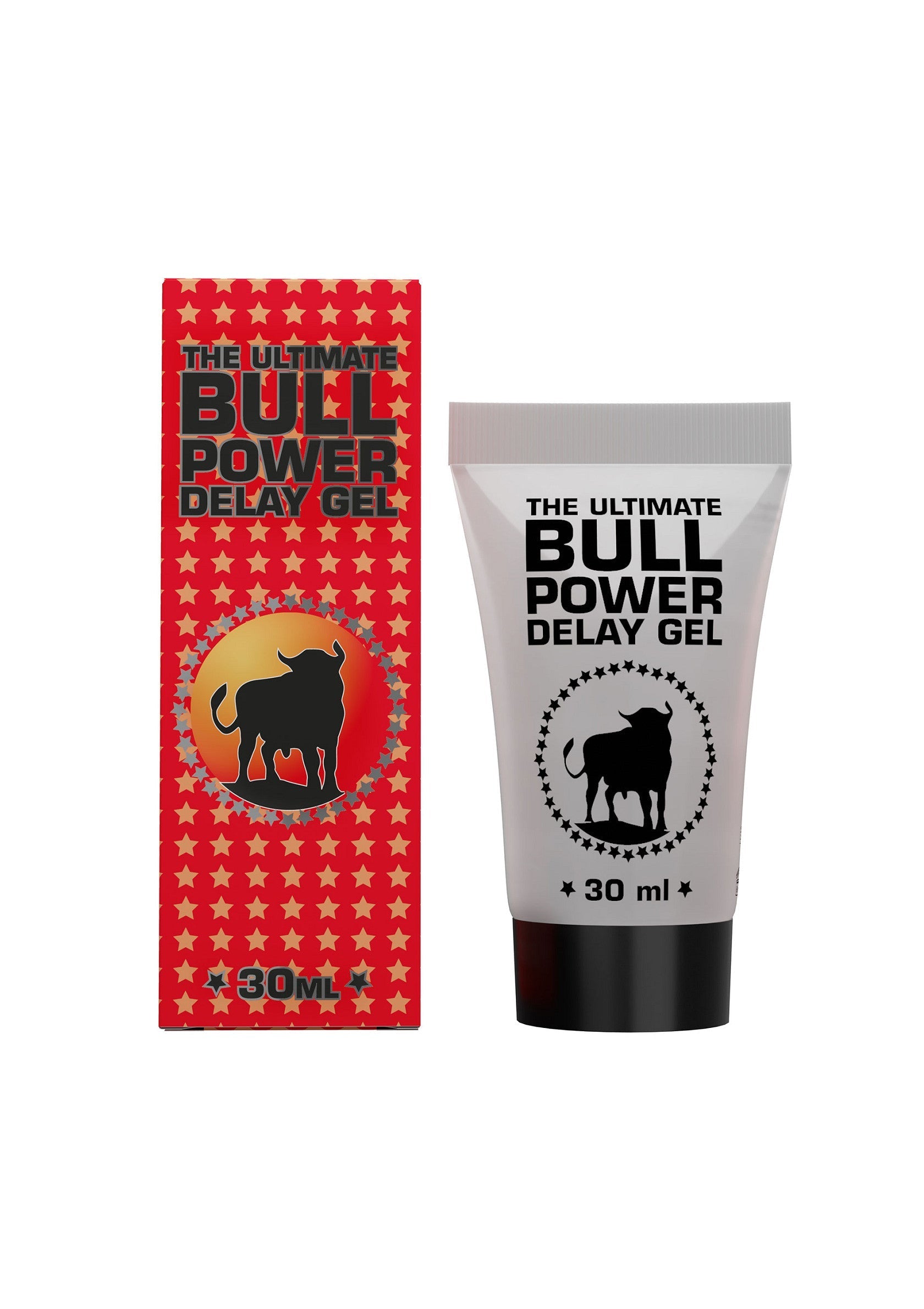 Gel retardateur The Ultimate Bull Power pour hommes. Augmentez votre endurance et profitez plus longtemps. 30 ml; The Ultimate Bull Power vertragingsgel voor mannen. Verhoog je uithoudingsvermogen en geniet langer. 30ml; The Ultimate Bull Power delay gel for men. Increase your endurance and enjoy longer. 30ml