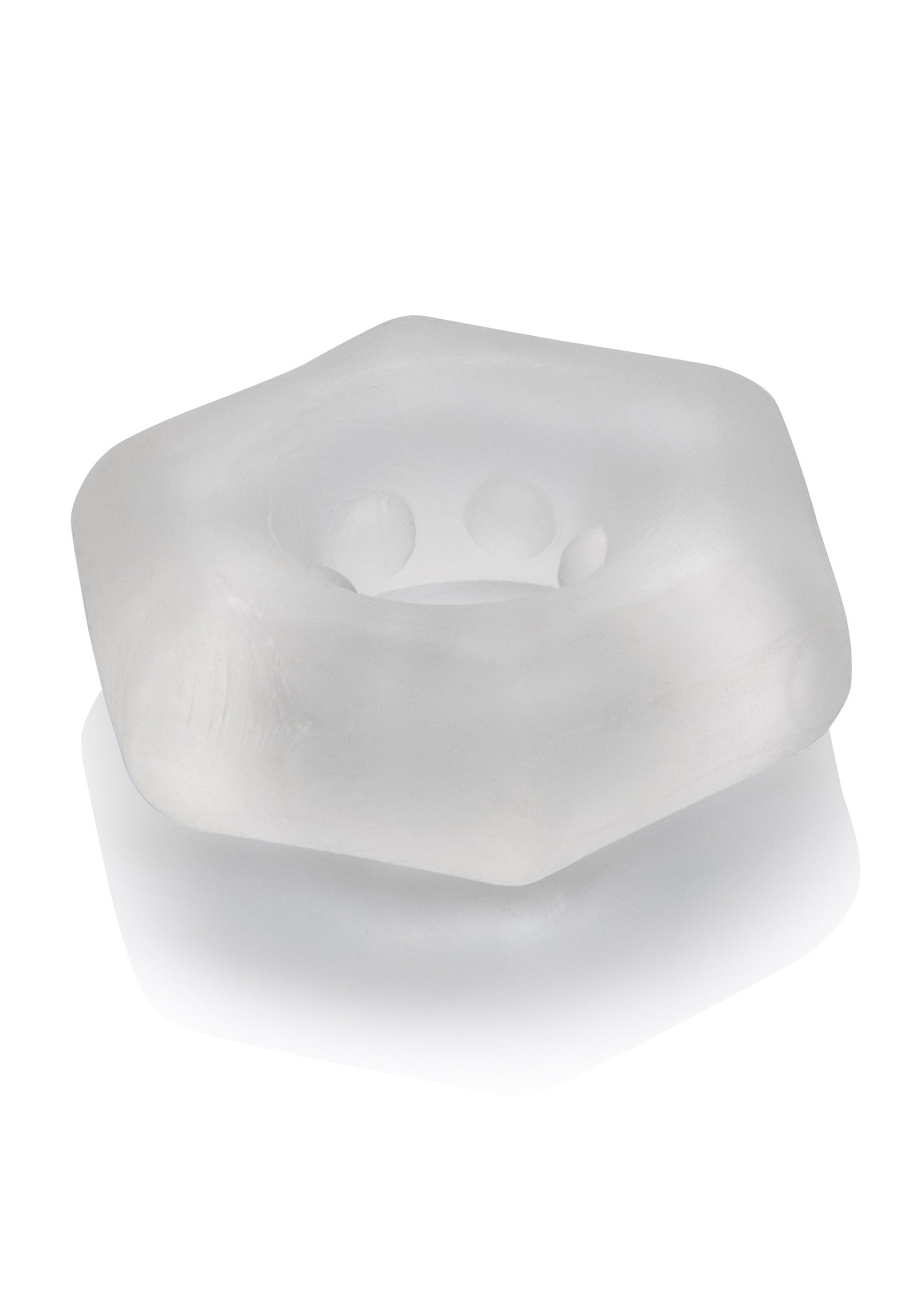 Anneau de cock en silicone transparent pour plus de confort et de performance.; Transparante siliconen cockring voor comfort en prestaties.; Clear silicone cock ring for comfort and enhanced performance.