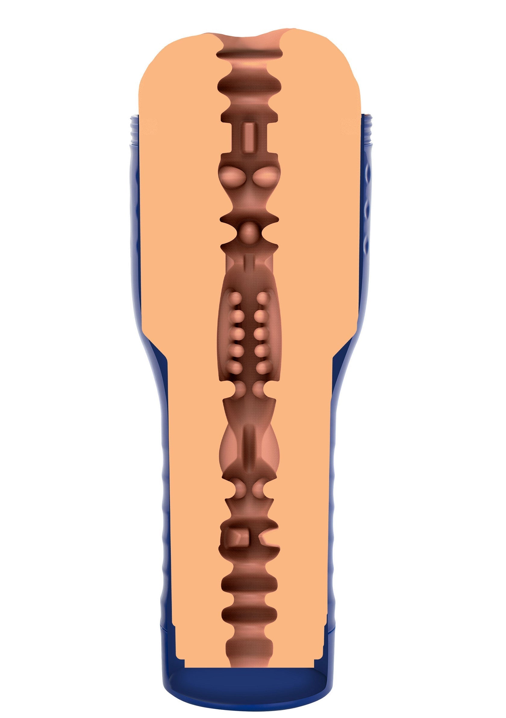 Manchon de masturbation texturé pour une stimulation intense.; Getextureerde masturbator voor intense stimulatie.; Textured masturbator sleeve for intense stimulation.