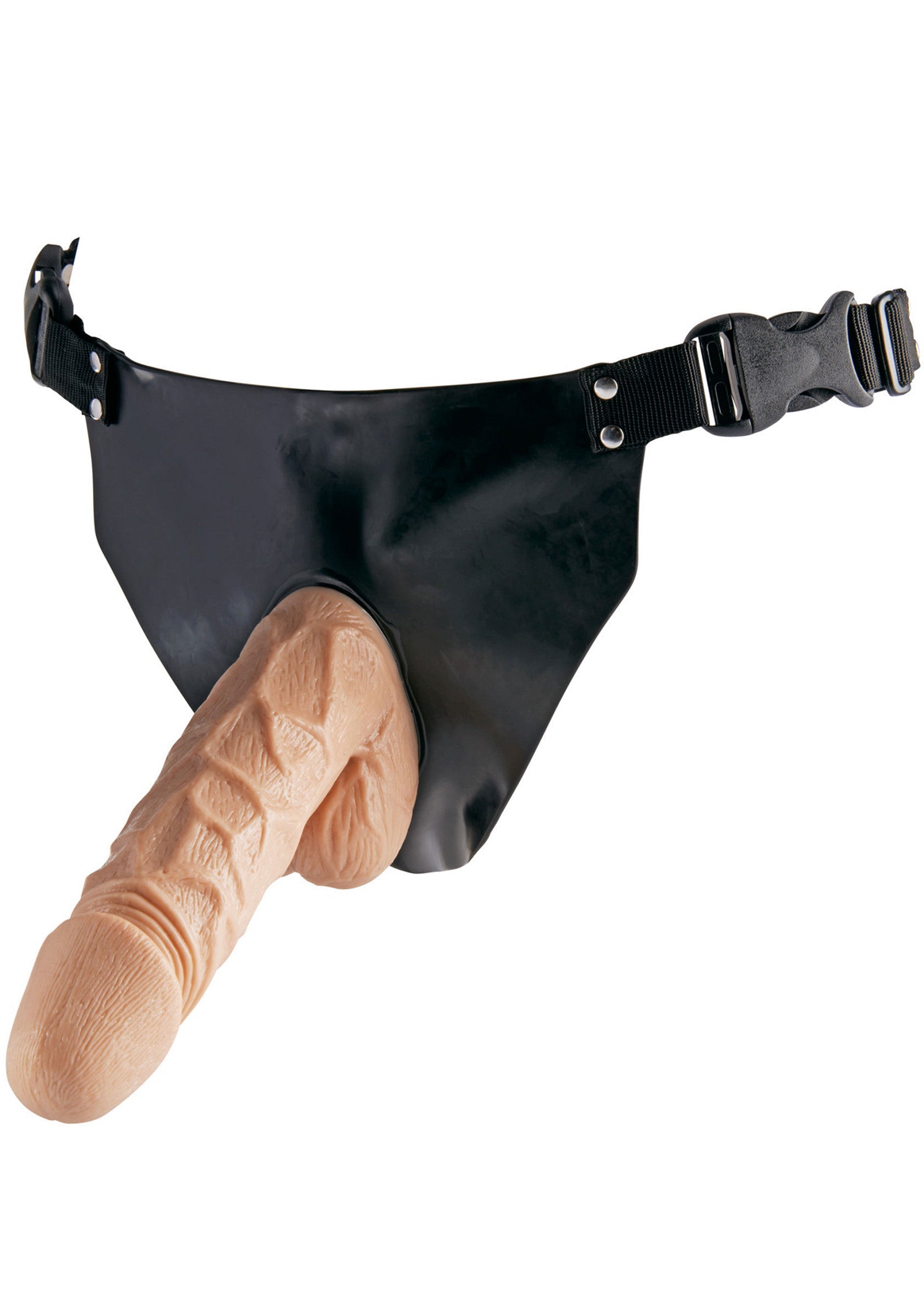 Harnais avec gode réaliste pour des moments coquins et des plaisirs intenses garantis. Explorez de nouvelles sensations!; Harnas met realistische dildo voor spannende momenten en gegarandeerd intens plezier. Ontdek nieuwe sensaties!; Harness with realistic dildo for kinky moments and guaranteed intense pleasure. Explore new sensations!