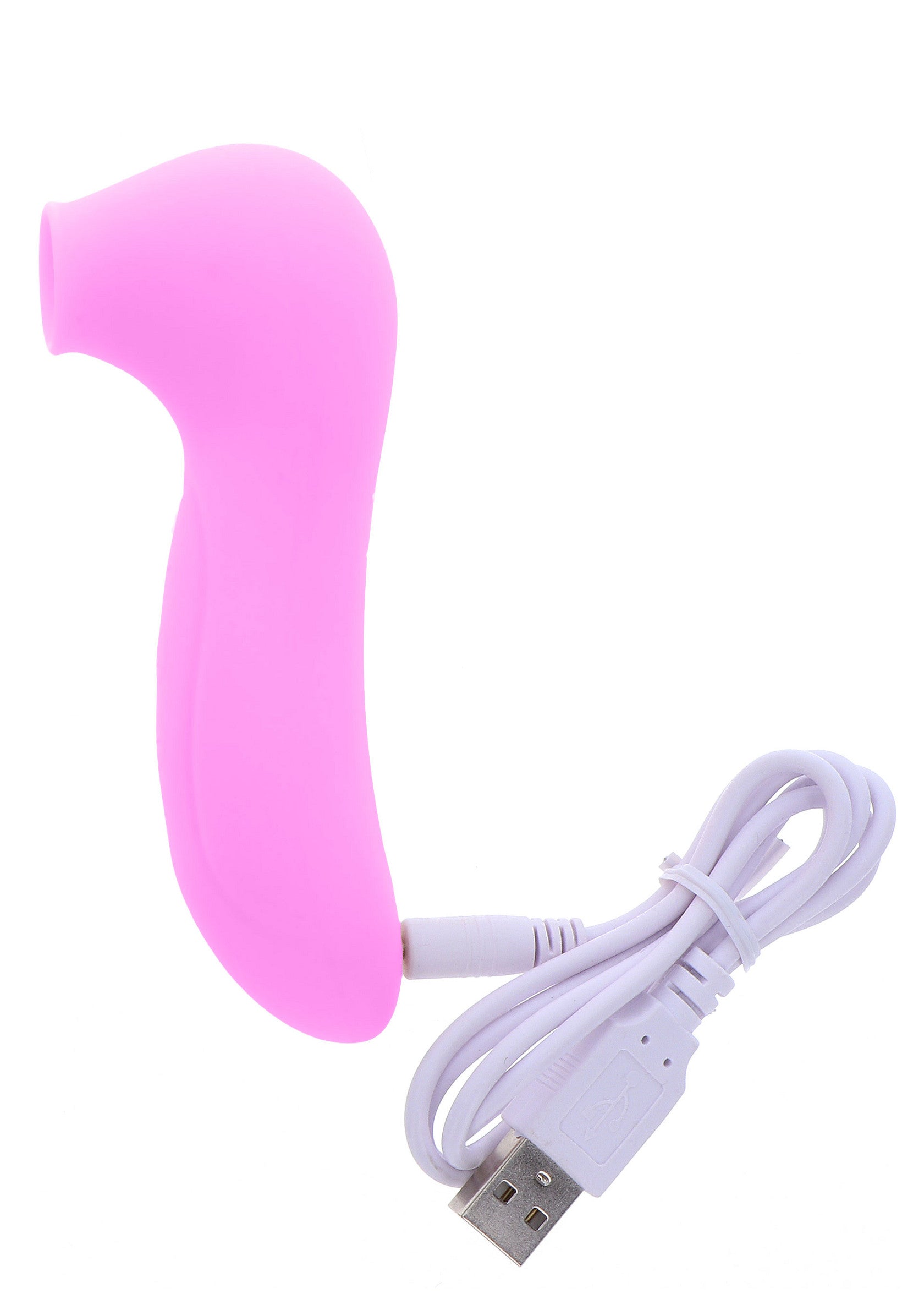 Masseur clitoridien rose rechargeable pour une stimulation intense et confortable.; Roze oplaadbare clitorismassager voor intense en comfortabele stimulatie.; Pink rechargeable clitoral massager for intense and comfortable stimulation.
