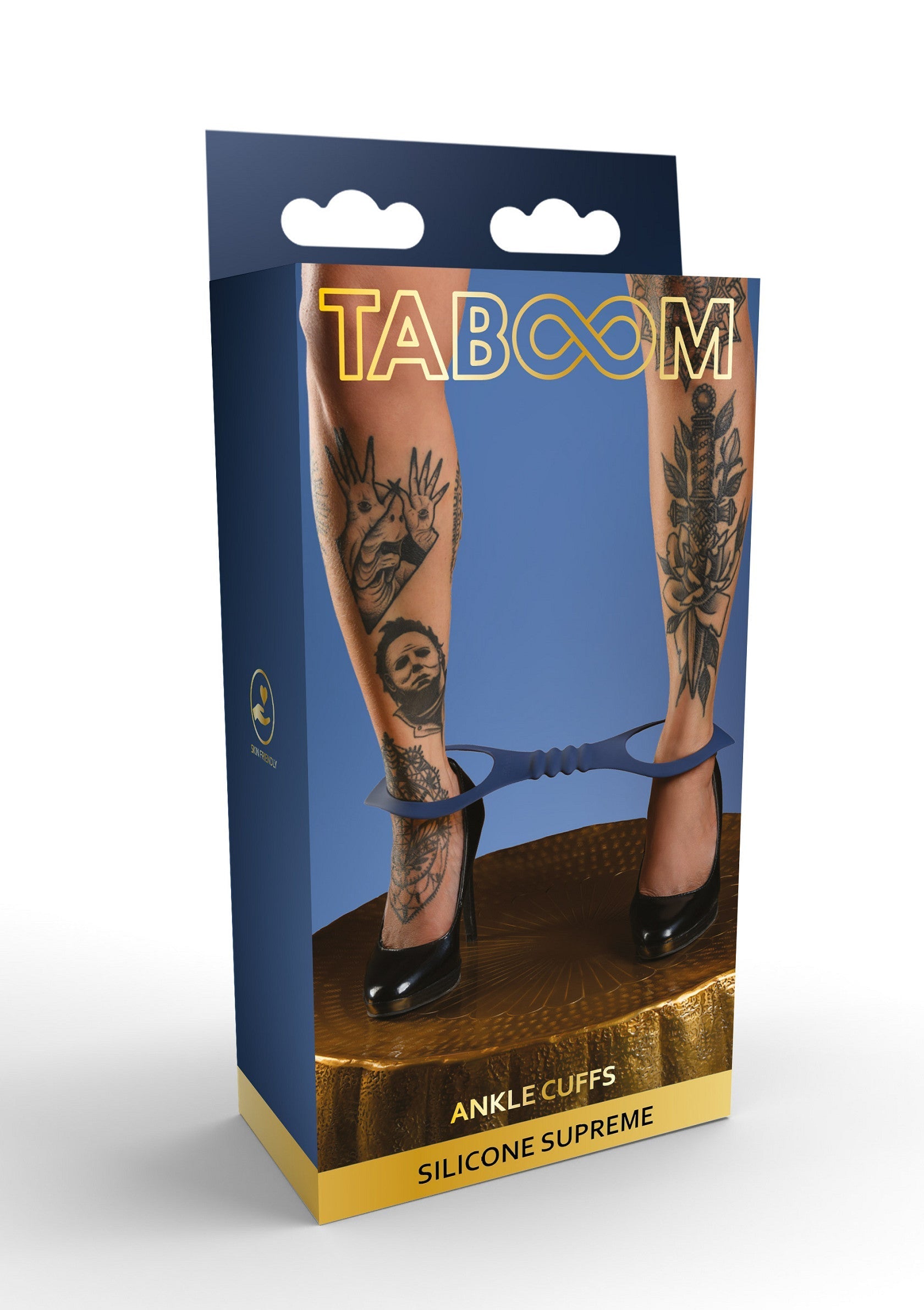 Taboom Menottes de cheville Silicone Supreme : un accessoire coquin pour pimenter vos jeux coquins.; Taboom Ankelboeien Silicone Supreme: een ondeugende accessoire om je stout spel te kruiden.; Taboom Ankle Cuffs Silicone Supreme: a naughty accessory to spice up your kinky games.