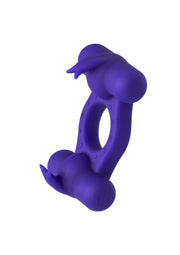 Anneau vibrant violet pour homme. Améliore le plaisir et l'endurance.; Paarse vibrerende penisring voor mannen. Verbetert genot en uithoudingsvermogen.; Purple vibrating cock ring for men. Enhances pleasure and stamina.