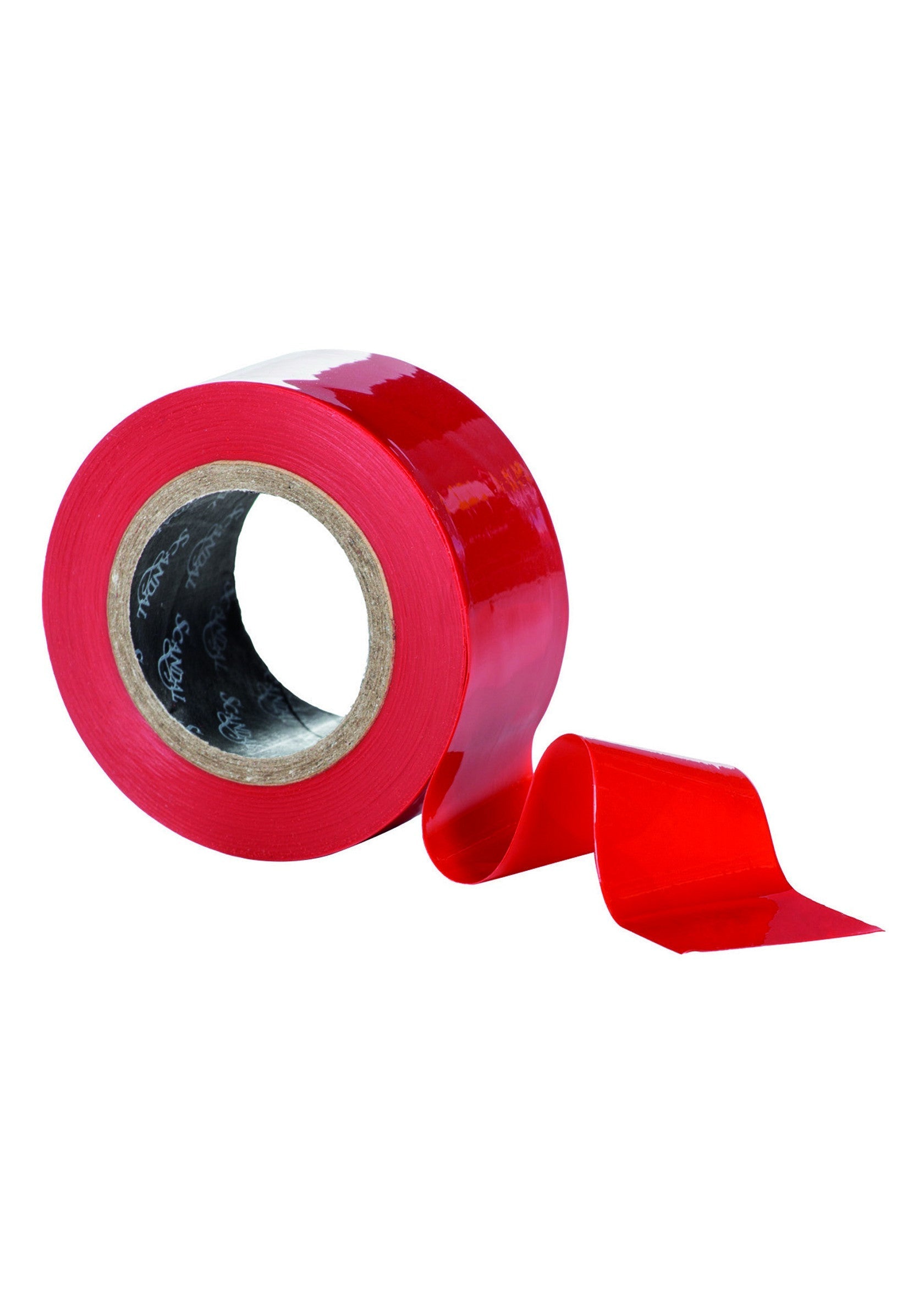 Rouleau de ruban adhésif rouge pour tous vos besoins d'emballage et de réparation.; Rode rol tape voor al uw verpakkings- en reparatiebehoeften.; Red roll of tape for all your packaging and repair needs.