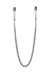 Pinces à tétons avec chaîne noire pour un jeu sensuel et excitant. Explorez vos limites avec cet accessoire audacieux.; Nippelklemmen met zwarte ketting voor een sensueel en opwindend spel. Verken je grenzen met dit gedurfde accessoire.; Nipple clamps with black chain for sensual and exciting play. Explore your limits with this daring accessory.