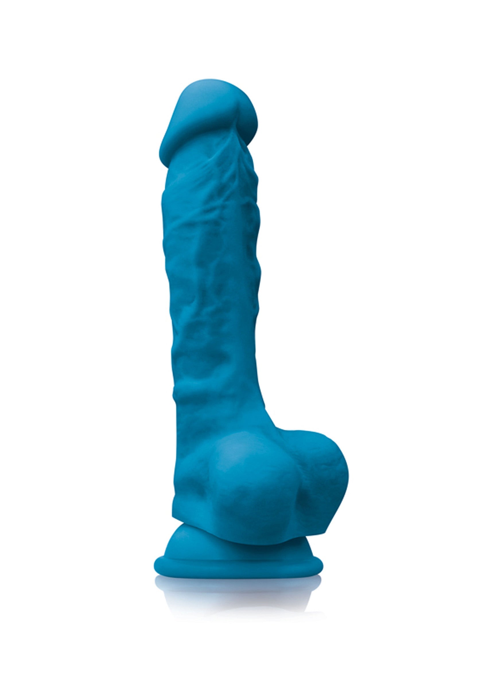 Gode bleu texturé pour le plaisir solo ou en couple. Explorez de nouvelles sensations !; Getextureerde blauwe dildo voor solo- of koppelplezier. Ontdek nieuwe sensaties!; Textured blue dildo for solo or couple pleasure. Explore new sensations!