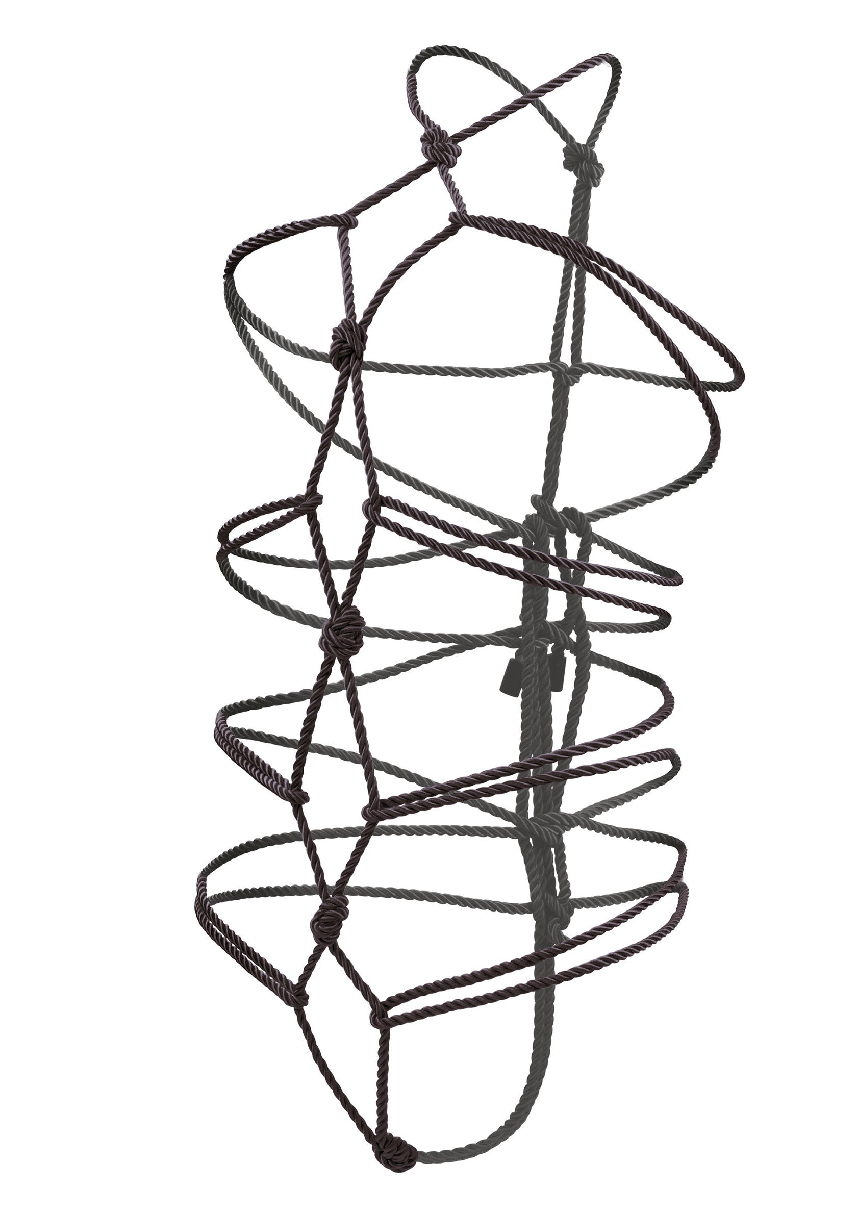 Râtelier à foin en corde spiralée pour cheval. Alimentation lente et amusante. Idéal pour le bien-être équin.; Spiraalvormige hooivoeder van touw voor paarden. Langzaam en leuk voeren. Ideaal voor het welzijn van paarden.; Spiral rope hay feeder for horses. Slow and fun feeding. Great for equine wellness. 