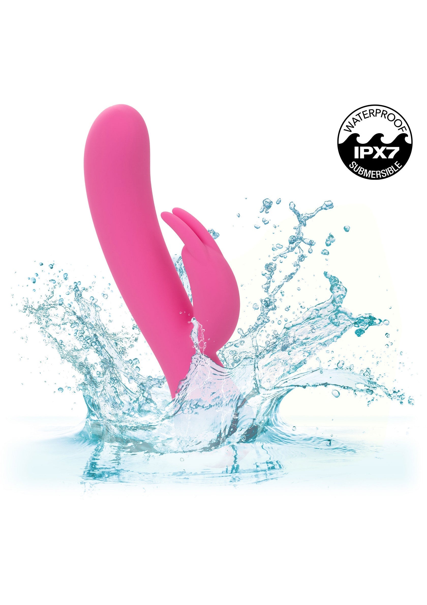 Vibromasseur rose étanche IPX7, idéal pour le plaisir aquatique. Découvrez le plaisir avec ce jouet polyvalent et vibrant.; Roze vibrator, waterdicht IPX7, perfect voor plezier in het water. Ontdek genot met dit veelzijdige, vibrerende speeltje.; Pink vibrator, waterproof IPX7, perfect for water play. Discover pleasure with this versatile, vibrating toy.