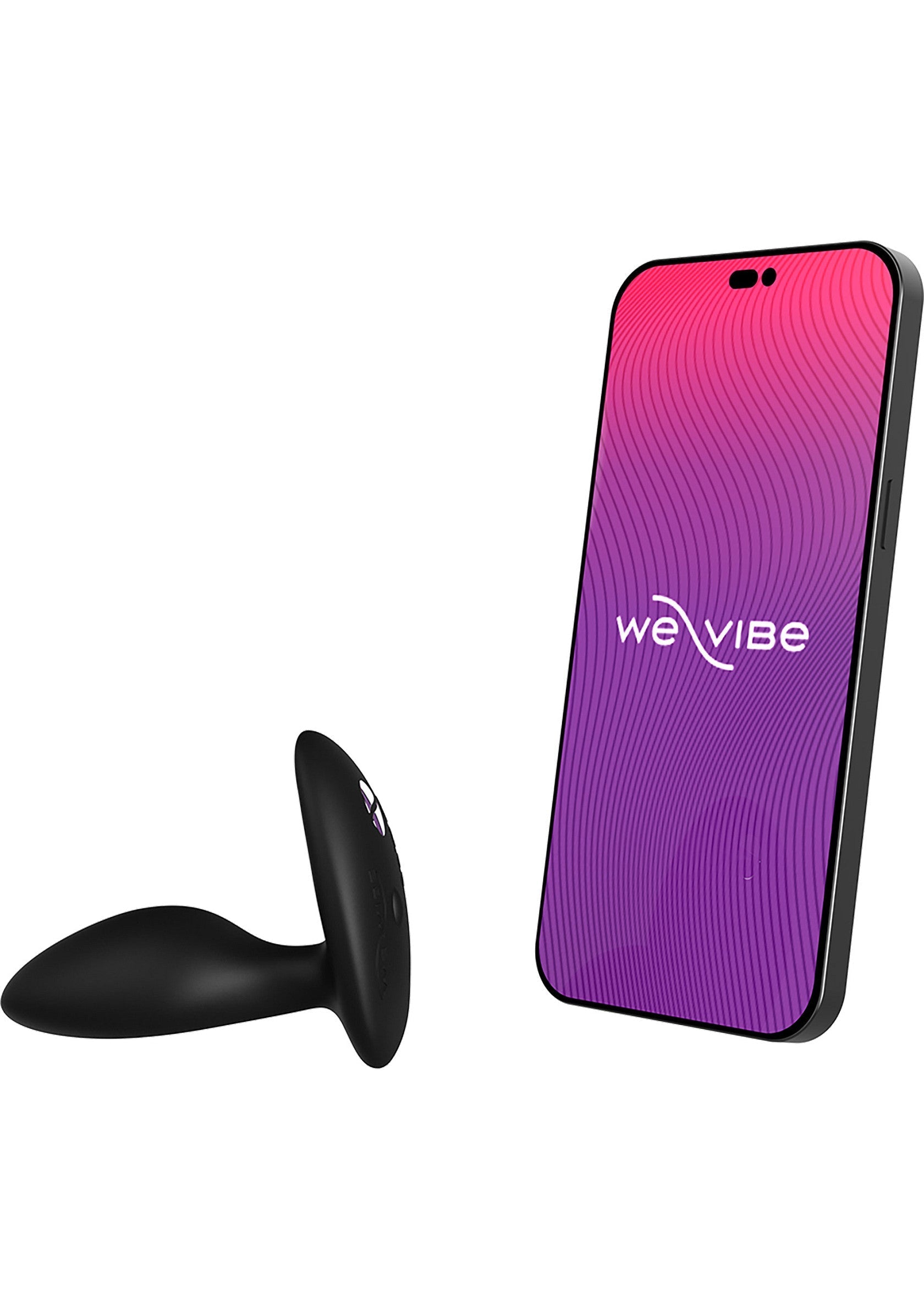 We-Vibe jouet de plaisir avec application. Découvrez le plaisir connecté !; We-Vibe plezier speeltje met app. Ontdek verbonden genot!; We-Vibe pleasure toy with app. Discover connected pleasure!