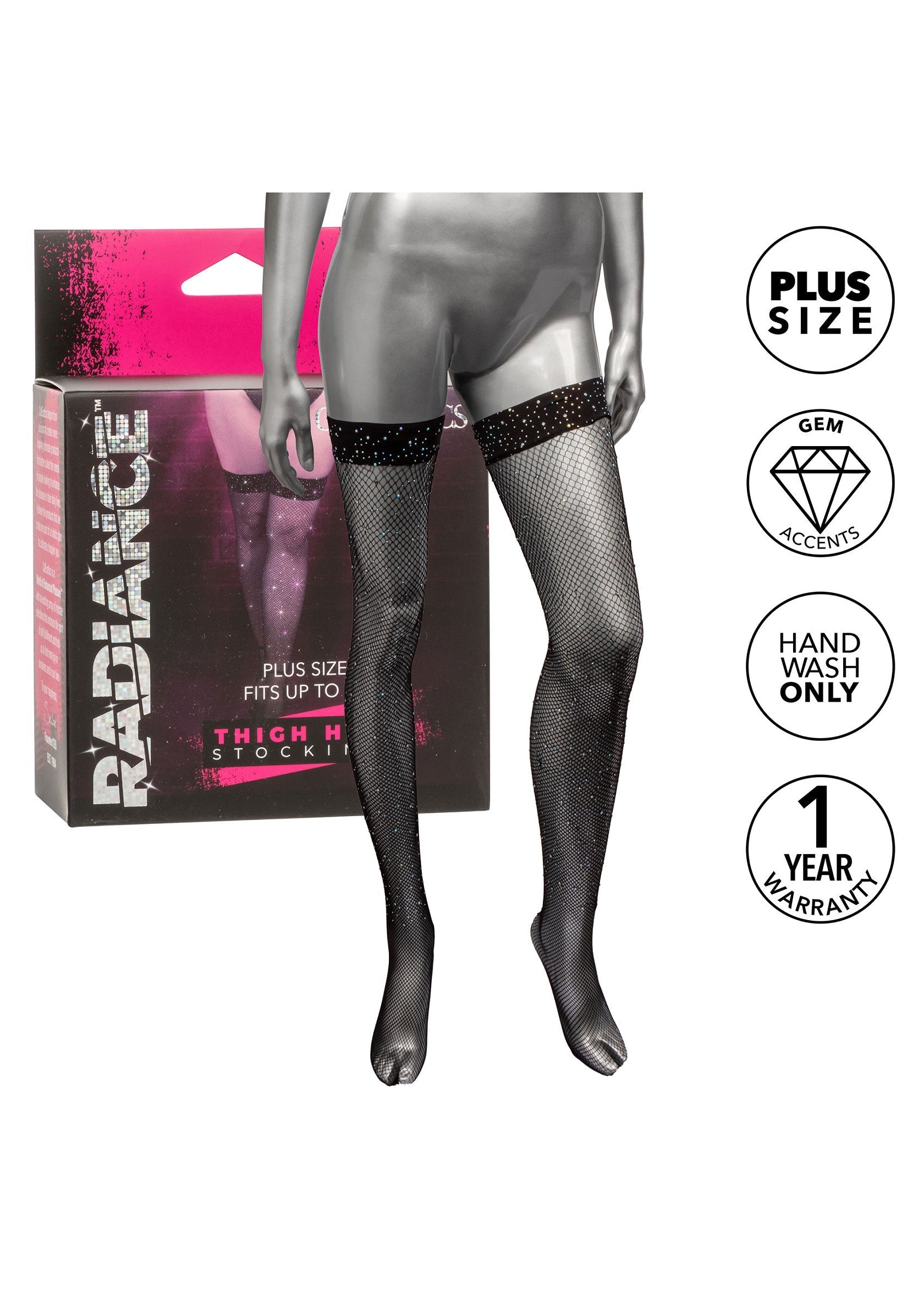 CalExotics Thigh High Stockings Plus