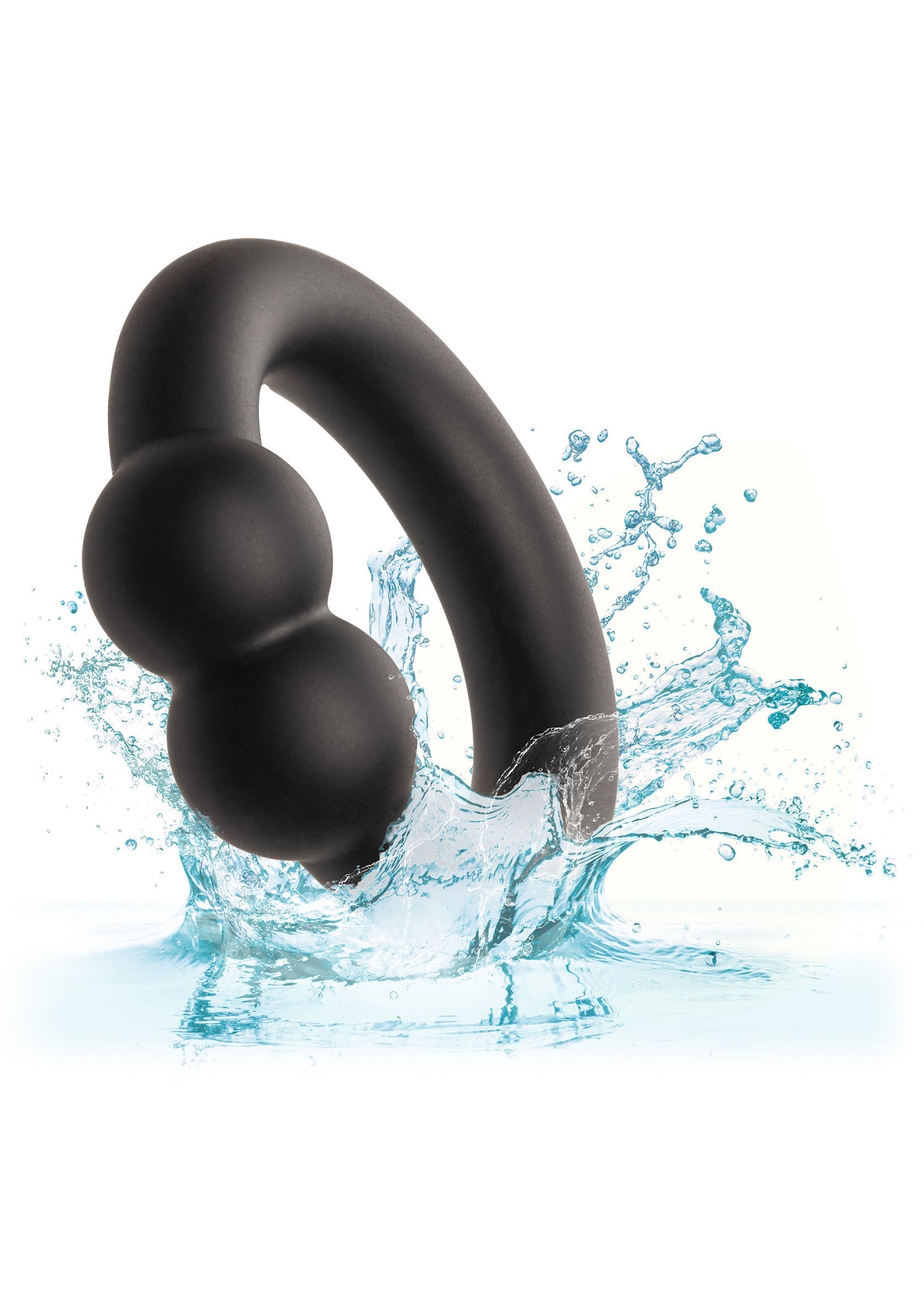 Sextoy noir avec des vagues d'eau, pour une expérience aquatique et intense.; Zwart seksspeeltje met watergolven, voor een intense, natte ervaring.; Black sex toy with water waves, for an intense aquatic experience.