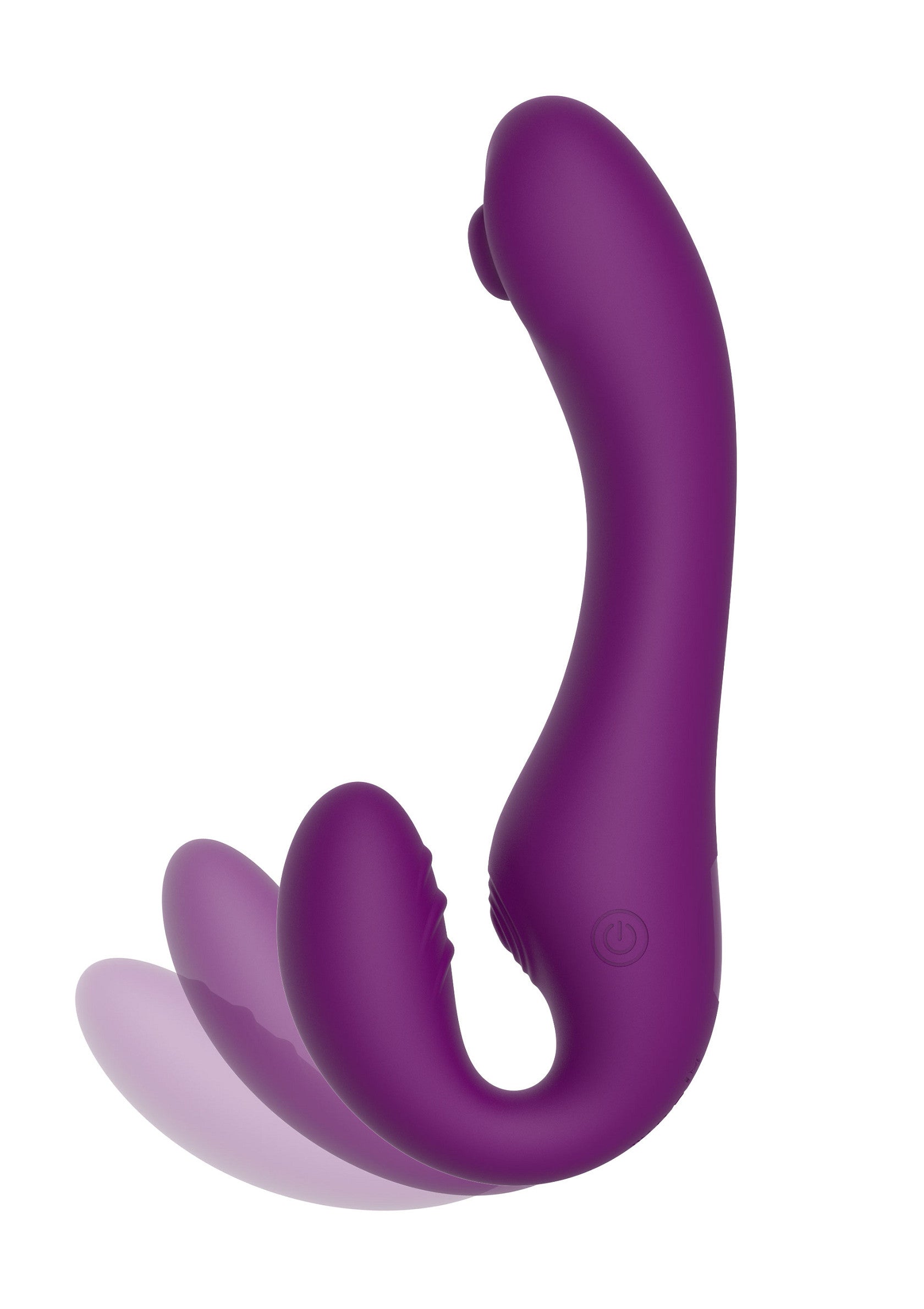Vibromasseur violet vibrant, parfait pour le plaisir solo ou en couple.; Vibrerende, paarse vibrator, perfect voor solo- of koppelplezier.; Vibrating, purple vibrator, perfect for solo or couple's pleasure.
