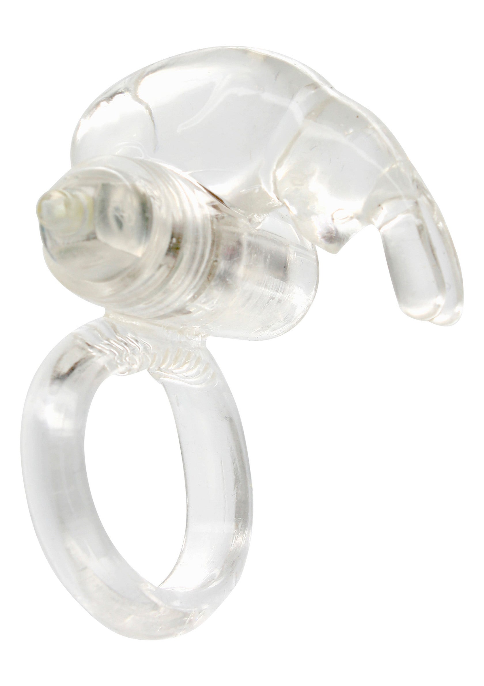 Anneau vibrant transparent pour homme, pour des sensations intenses et un plaisir partagé.; Transparante vibrerende ring voor mannen, voor intense gevoelens en gedeeld plezier.; Clear vibrating cock ring for men, designed for intense sensations and shared pleasure.