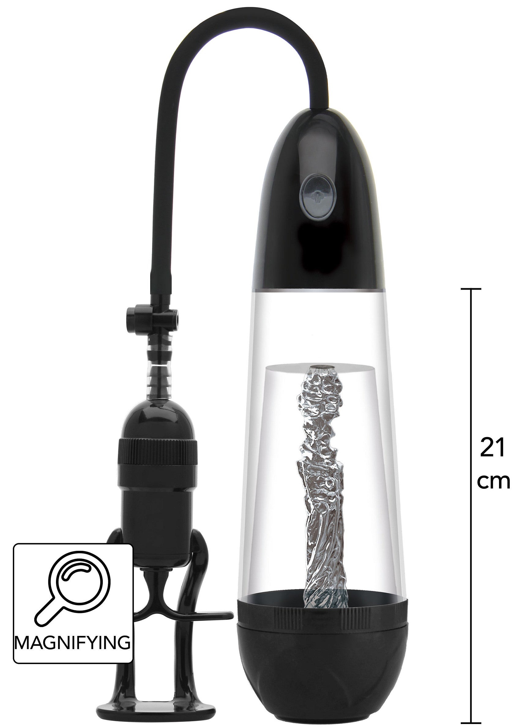 Pompe à pénis hydraulique noire pour homme. Augmentez votre plaisir et votre confiance!; Hydraulische penis pomp zwart voor mannen. Verhoog je plezier en zelfvertrouwen!; Hydraulic penis pump black for men. Increase your pleasure and confidence!