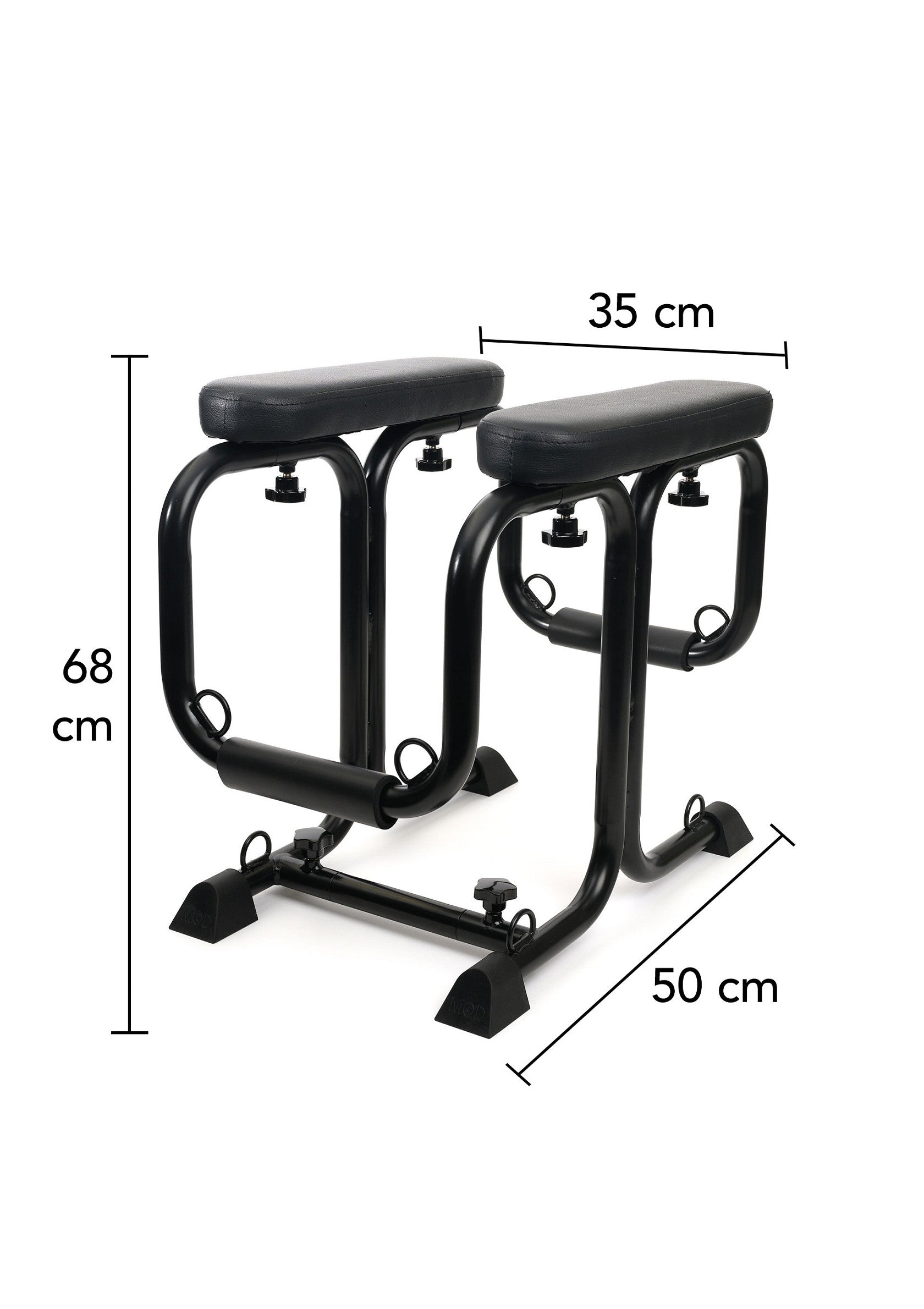 Support de musculation en acier noir avec dimensions. Idéal pour des exercices ciblés et efficaces. Robuste et réglable.; Zwarte stalen fitness standaard met afmetingen. Ideaal voor gerichte en effectieve oefeningen. Stevig en verstelbaar.; Black steel fitness stand with dimensions. Ideal for targeted and effective exercises. Sturdy and adjustable.