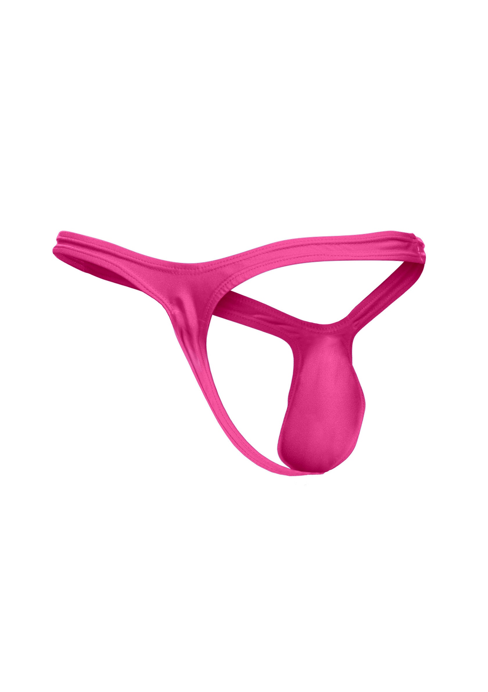 String rose vif pour hommes. Sous-vêtement sexy et confortable pour hommes.; Felroze string voor heren. Sexy en comfortabel herenondergoed.; Bright pink men's thong. Sexy and comfortable men's underwear.
