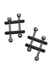 Pinces à tétons réglables pour des sensations intenses et personnalisables.; Verstelbare tepelklemmen voor intense en aanpasbare sensaties.; Adjustable nipple clamps for intense and customizable sensations.