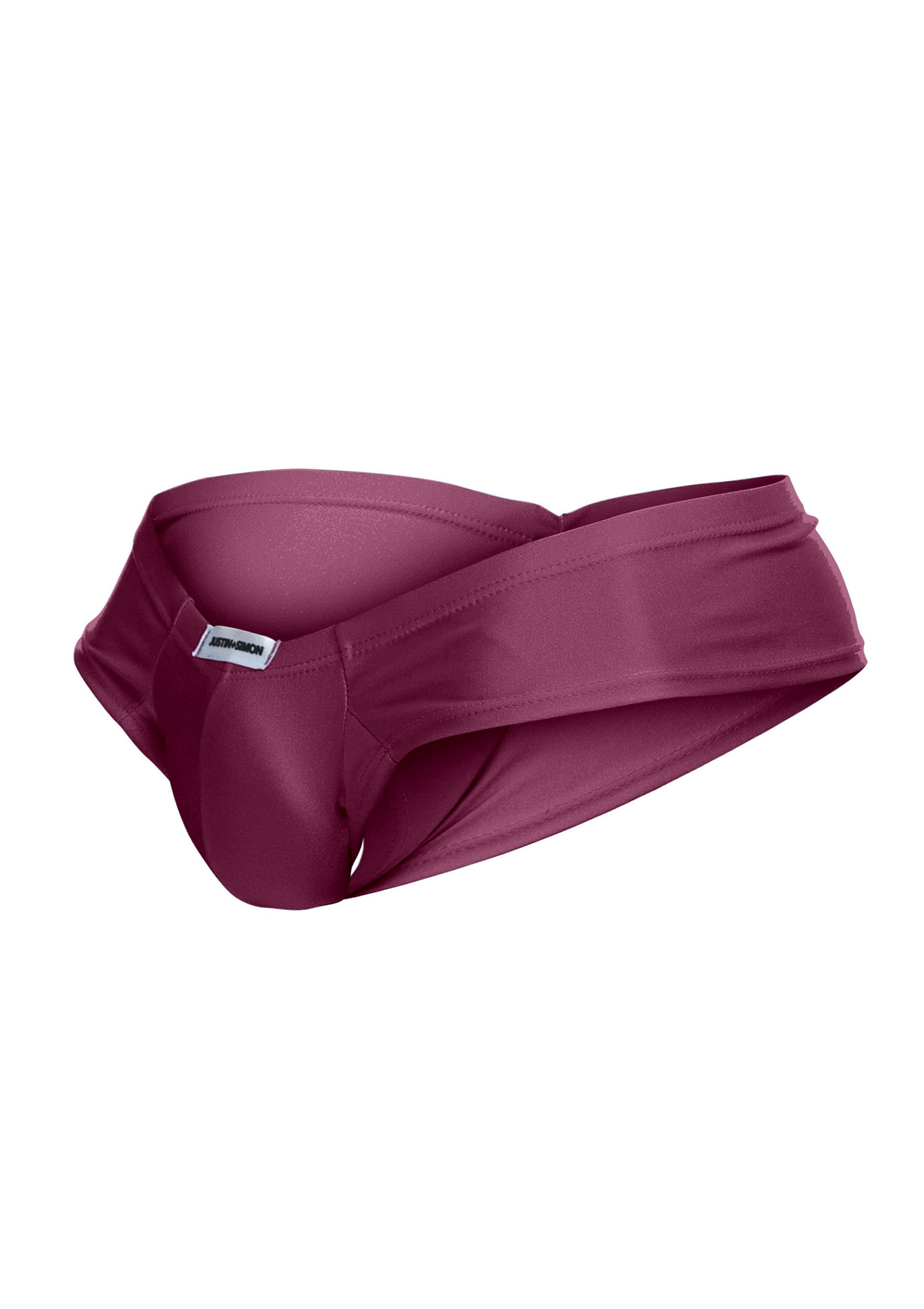 Slip pour homme bordeaux, coupe audacieuse et confortable. Idéal pour un look moderne et sexy.; Bordeaux herenslip, gedurfde en comfortabele snit. Ideaal voor een moderne en sexy look.; Burgundy men's brief, bold and comfortable cut. Ideal for a modern and sexy look.