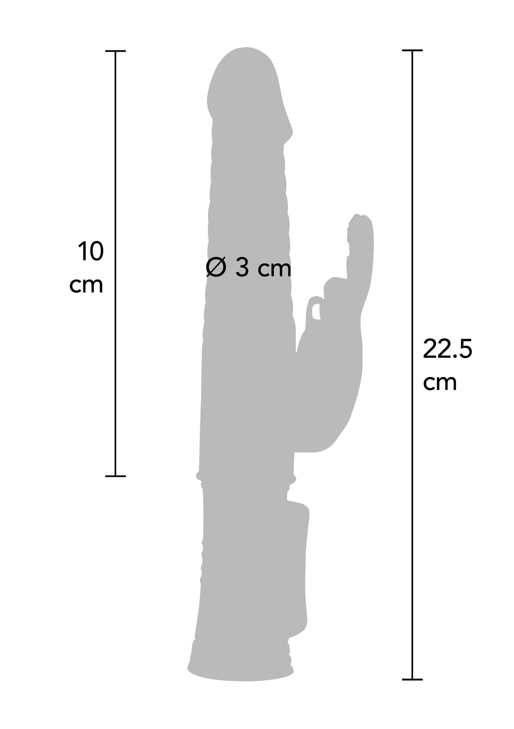 Détails du godemichet : taille 22,5 cm, diamètre 3 cm. Information produit parfaite pour les clients.; Dildo-details: grootte 22,5 cm, diameter 3 cm. Perfecte productinformatie voor klanten.; Dildo details: Size 22.5 cm, diameter 3 cm. Perfect product information for customers.