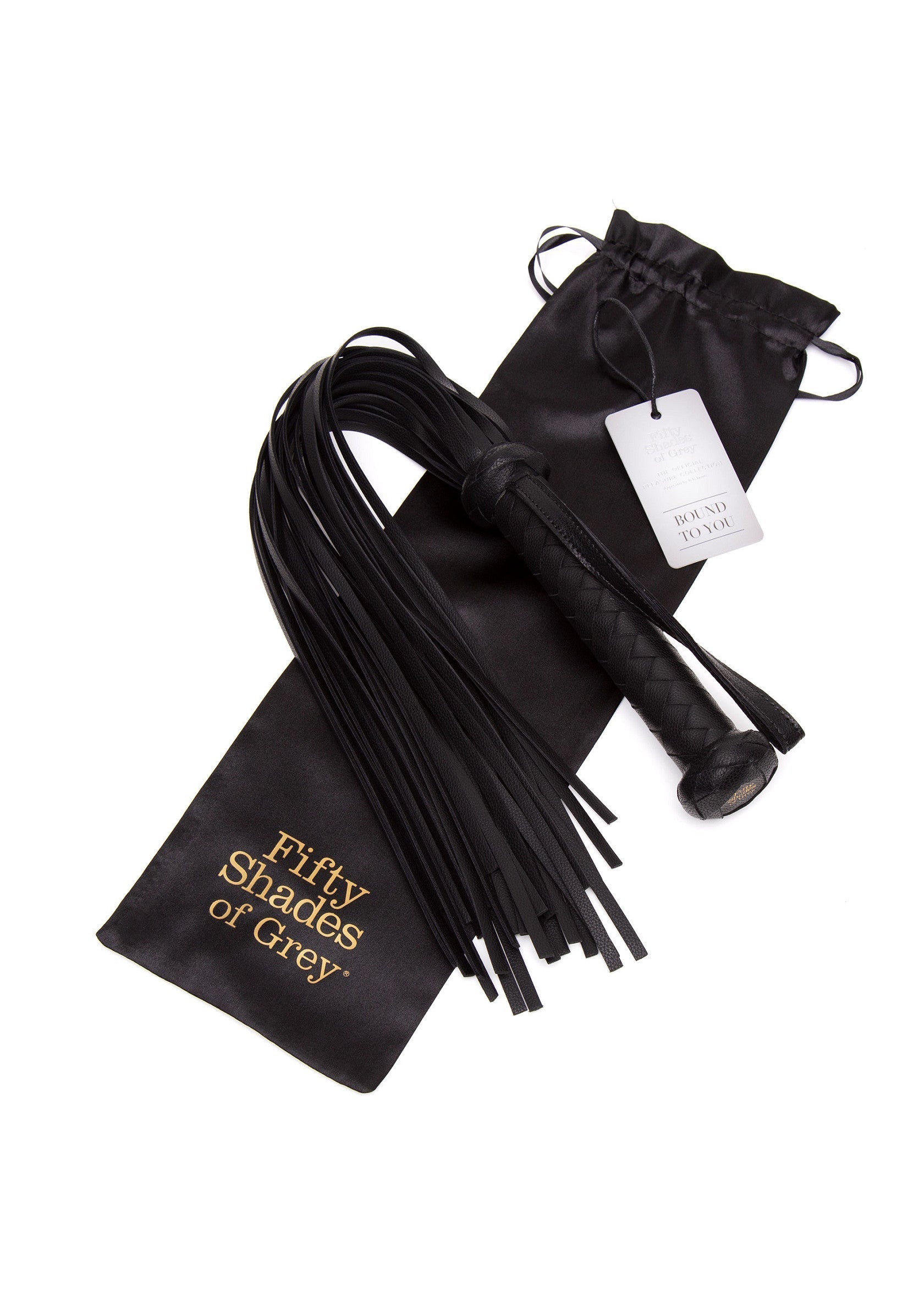 Cravache Fifty Shades of Grey. Explorez le plaisir et la sensualité avec cet accessoire coquin.; Fifty Shades of Grey zweep. Ontdek plezier en sensualiteit met dit ondeugende accessoire.; Fifty Shades of Grey flogger. Explore pleasure and sensuality with this kinky accessory.