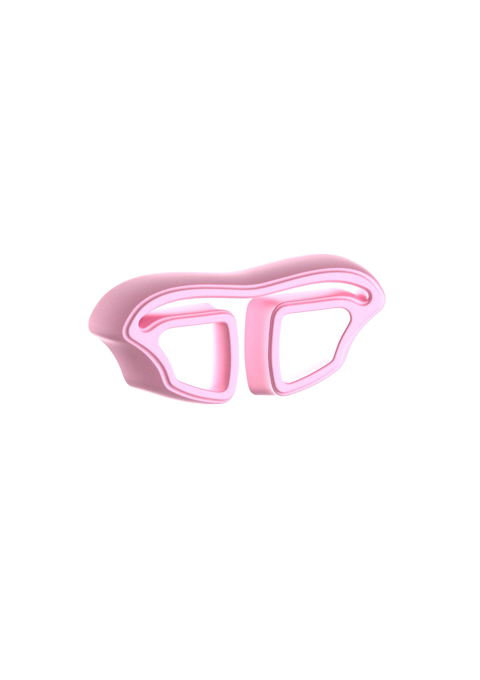 Support de nez en silicone rose pour lunettes. Confort et maintien assurés.; Roze siliconen neussteun voor bril. Zorgt voor comfort en ondersteuning.; Pink silicone nose support for glasses. Ensures comfort and support.