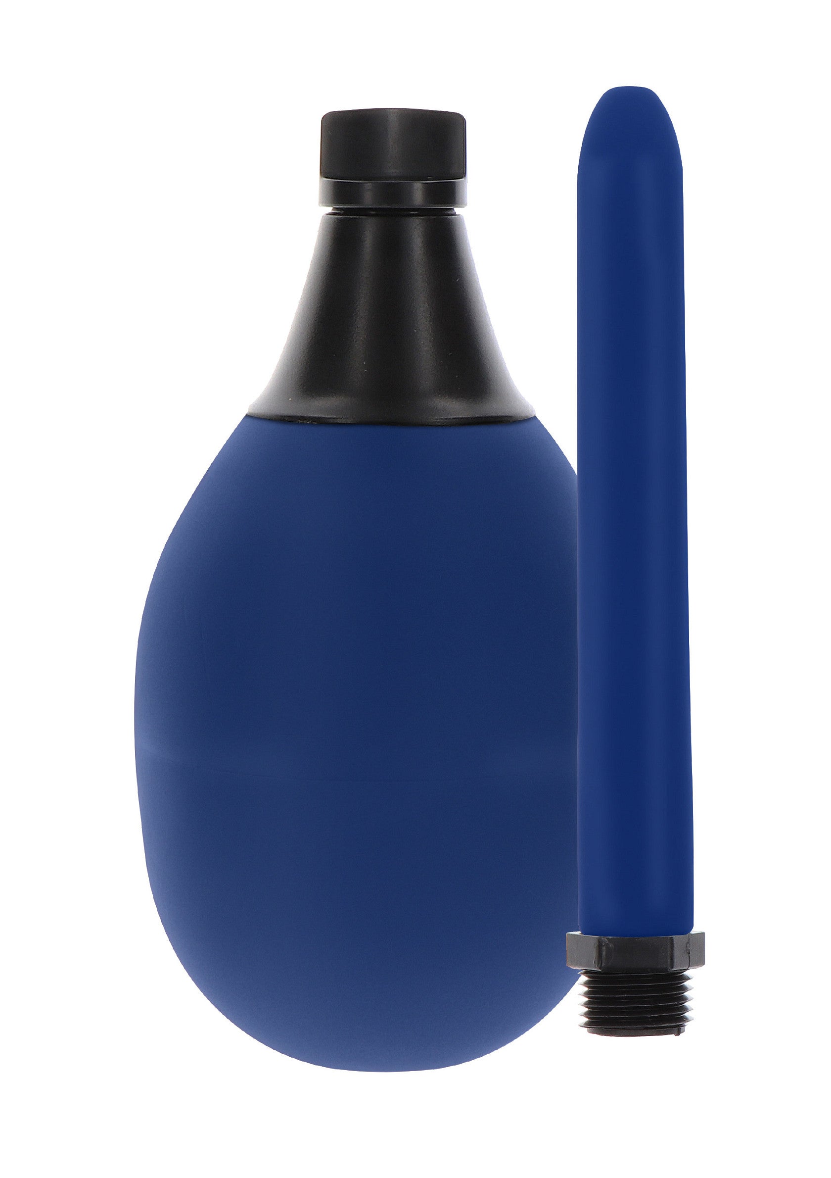 Poire à lavement bleue avec embout, idéale pour l'hygiène intime. Nettoyage en douceur et efficace.; Blauwe klysma peer met mondstuk, ideaal voor intieme hygiëne. Zachte en effectieve reiniging.; Blue enema bulb with nozzle, ideal for intimate hygiene. Gentle and effective cleansing.