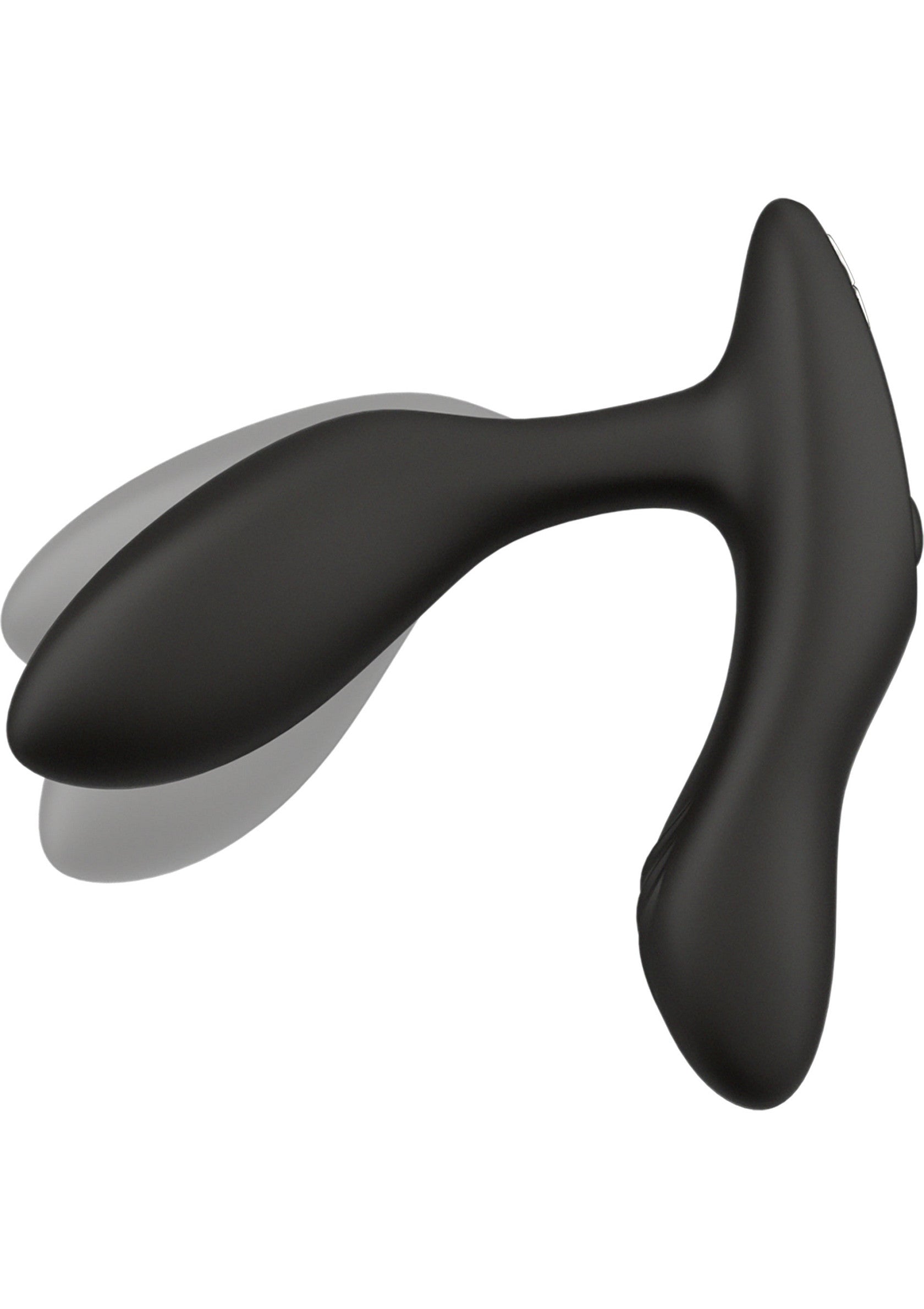 Plug anal double noir avec design ergonomique pour un plaisir intense.; Zwarte dubbele anale plug met ergonomisch ontwerp voor intens plezier.; Black double anal plug with ergonomic design for intense pleasure.