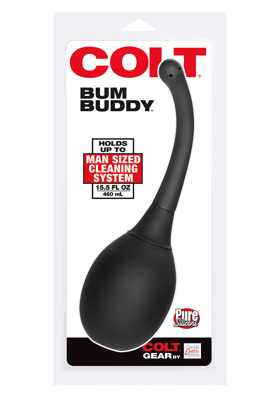 Colt Bum Buddy : Poire à lavement en silicone de qualité supérieure pour une hygiène intime optimale.; Colt Bum Buddy: Klysma van topkwaliteit siliconen voor een optimale intieme hygiëne. ; Colt Bum Buddy: Top quality silicone enema bulb for optimal intimate hygiene.