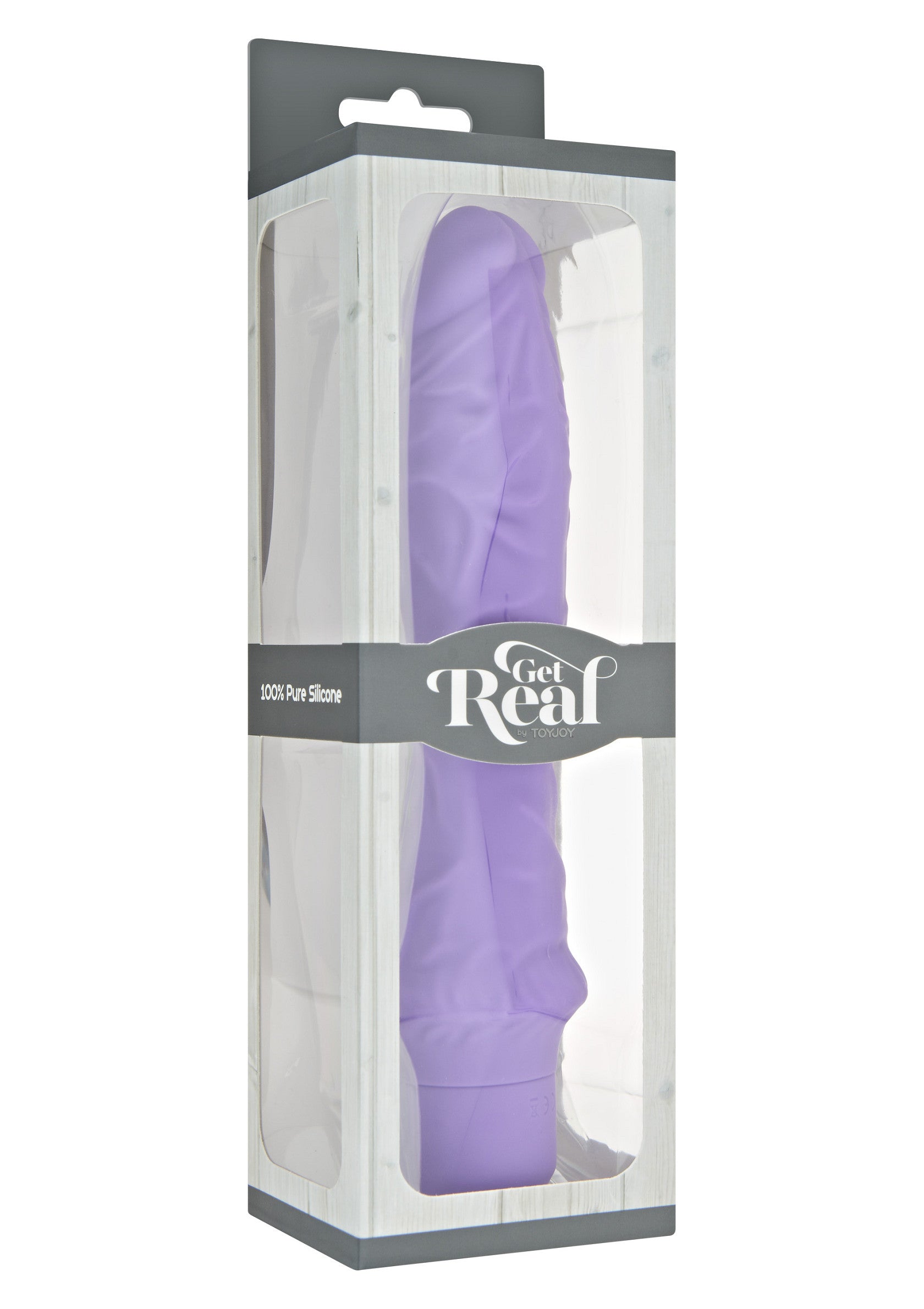 Jouet pour adultes Get Real en silicone violet, pour un plaisir intense et réaliste.; Get Real paarse siliconen seksspeeltje voor intens en realistisch plezier.; Get Real purple silicone sex toy for intense, realistic pleasure. 