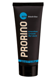 Crème d'érection Prorino Black Line pour hommes. Améliore la performance et le plaisir. 100 ml.; Prorino Black Line erectiecrème voor mannen. Verbetert prestaties en plezier. 100 ml.; Prorino Black Line erection cream for men. Enhances performance and pleasure. 100 ml.