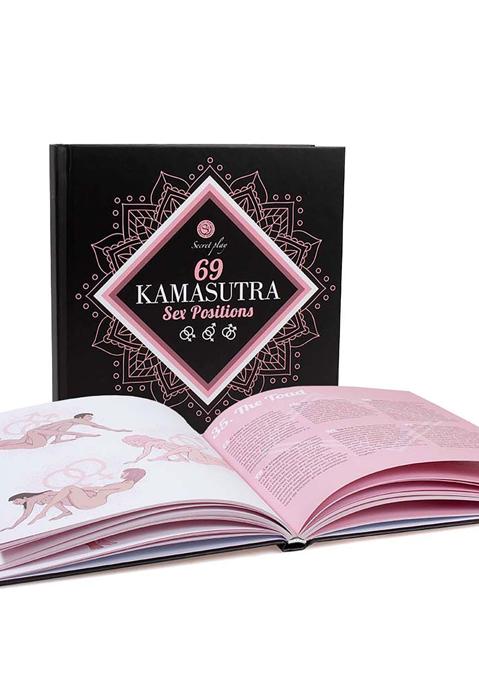 Livre Kamasutra Secret Play avec 69 positions sexuelles. Idées cadeaux coquines.; Secret Play Kamasutra boek met 69 seksuele posities. Stout cadeau idee.; Secret Play Kamasutra book with 69 sex positions. Naughty gift idea.