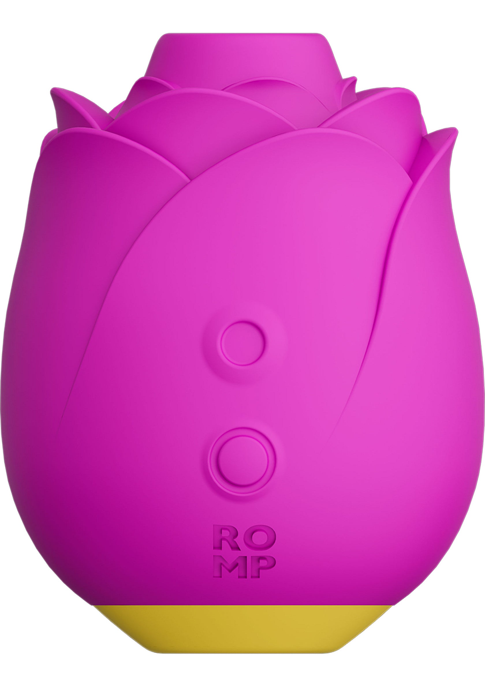 Romp Rose, stimulateur clitoridien en forme de rose pour des moments intimes intenses.; Romp Rose, clitorisstimulator in de vorm van een roos voor intense intieme momenten.; Romp Rose, rose-shaped clitoral stimulator for intense intimate moments.