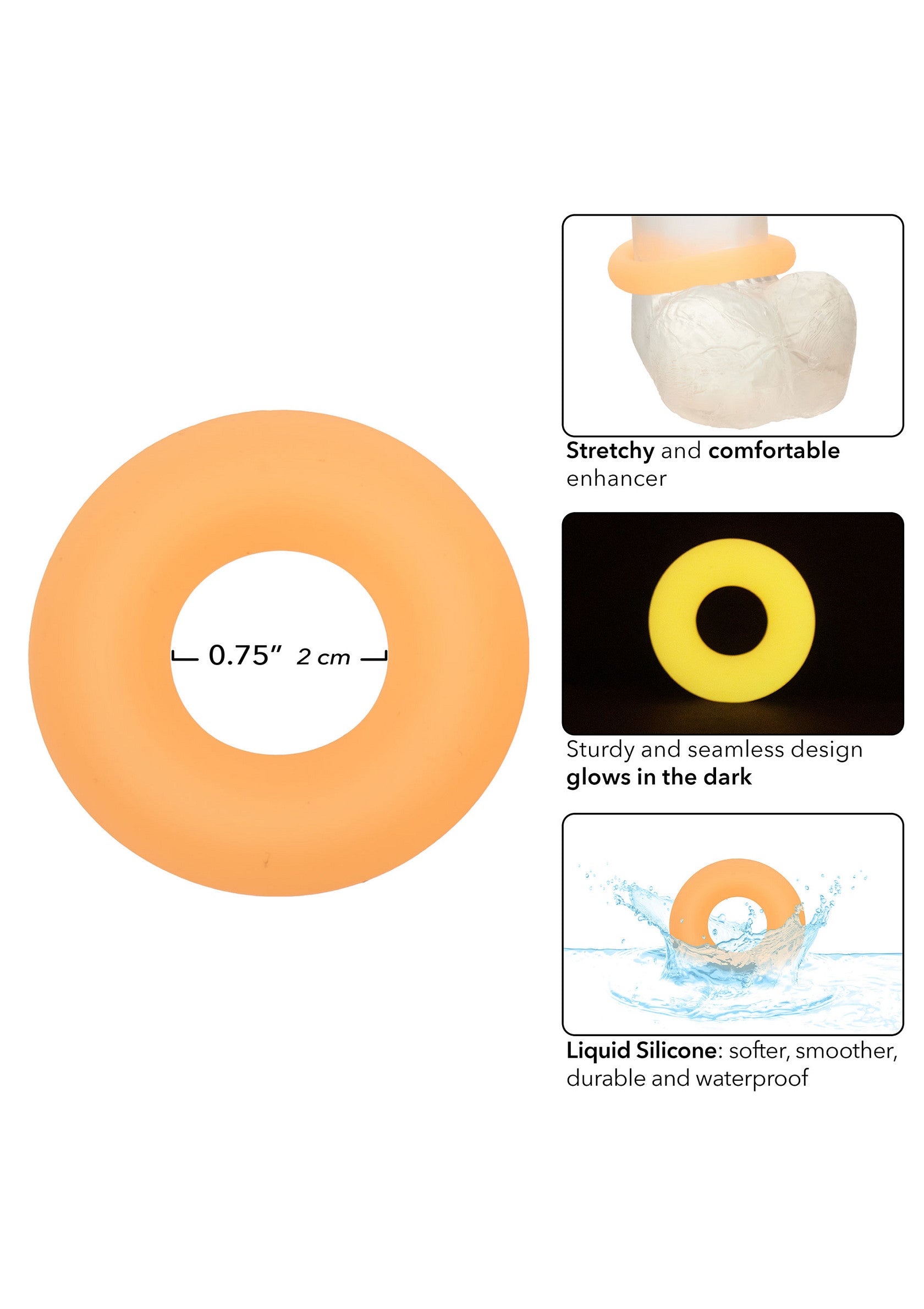 CalExotics Silicone Prolong Medium Ring