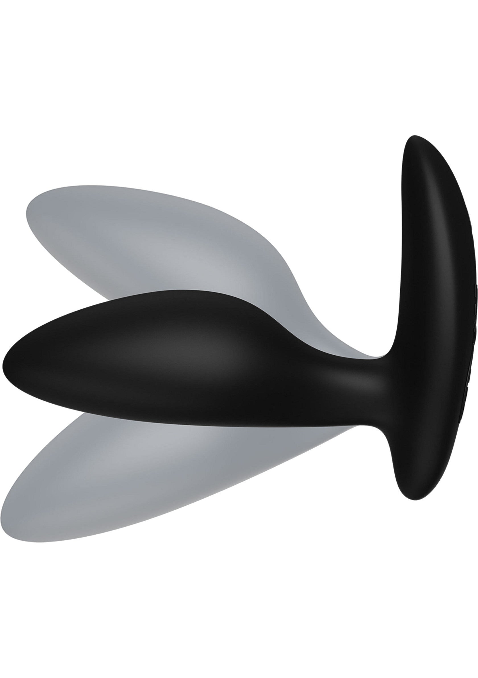 Plug anal élégant en noir pour le plaisir intime.; Elegante zwarte anaal plug voor intiem genot.; Sleek black anal plug for intimate pleasure.