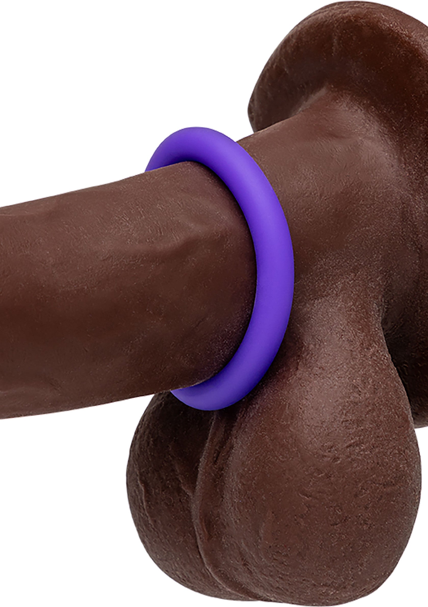 Anneau pénien violet pour un plaisir prolongé et une érection plus dure.; Paarse penisring voor langer plezier en een hardere erectie.; Purple cock ring for extended pleasure and a harder erection.