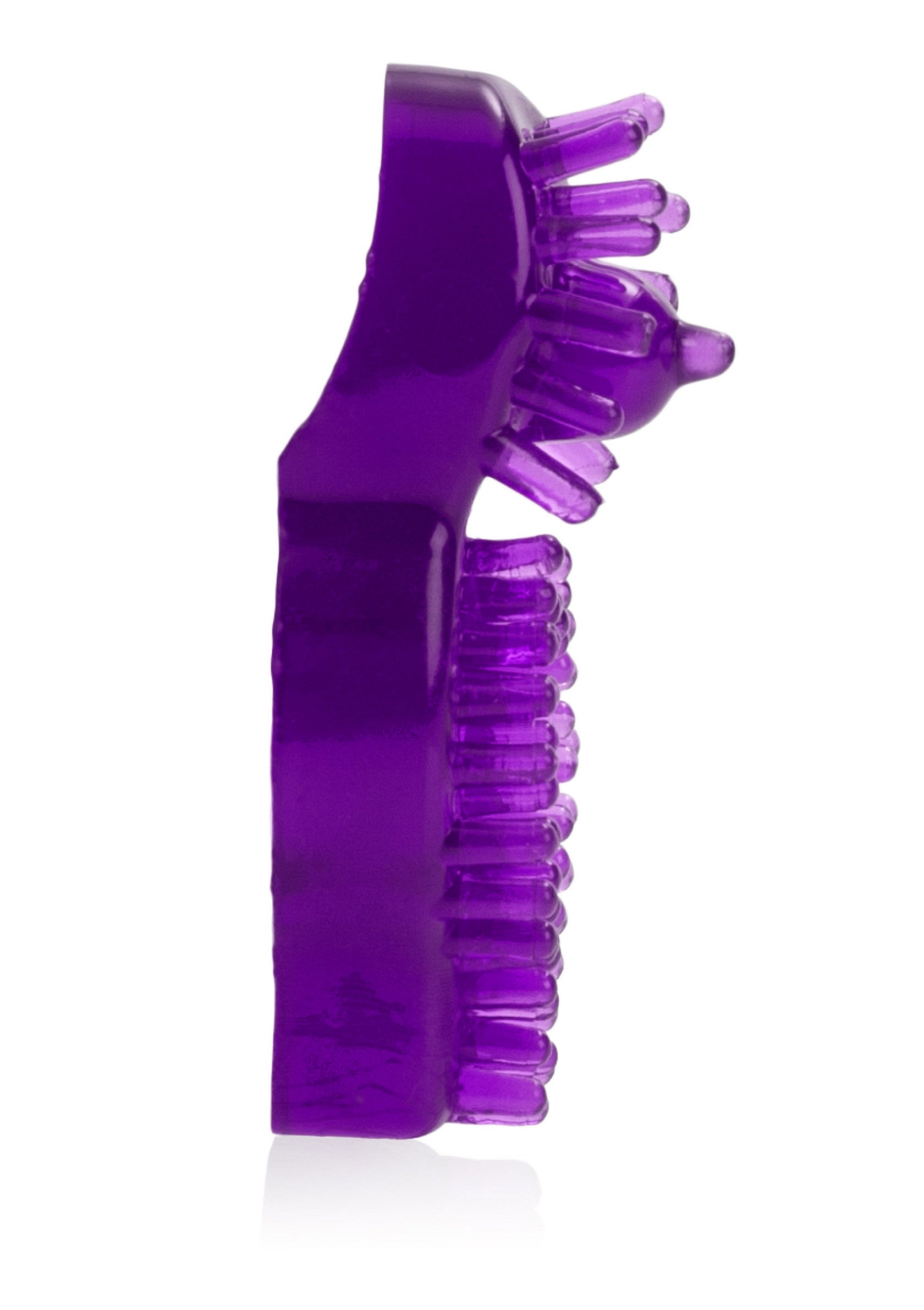 Masseur doigt vibrant violet pour des sensations intenses et ciblées.; Paarse vinger vibrator voor intense en gerichte sensaties.; Purple vibrating finger massager for intense and targeted sensations.