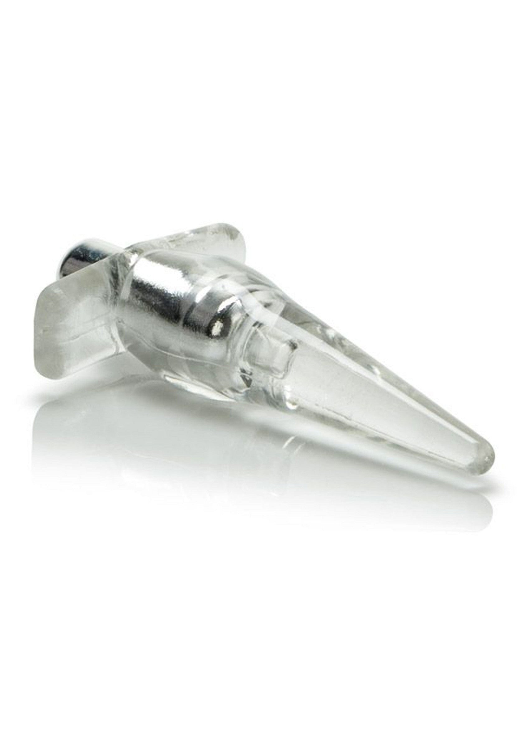 Plug anal transparent en verre. Plaisir discret et élégant assuré! ; Anal plug van helder glas. Discreet en elegant plezier verzekerd!; Clear glass anal plug. Discreet and elegant pleasure guaranteed!