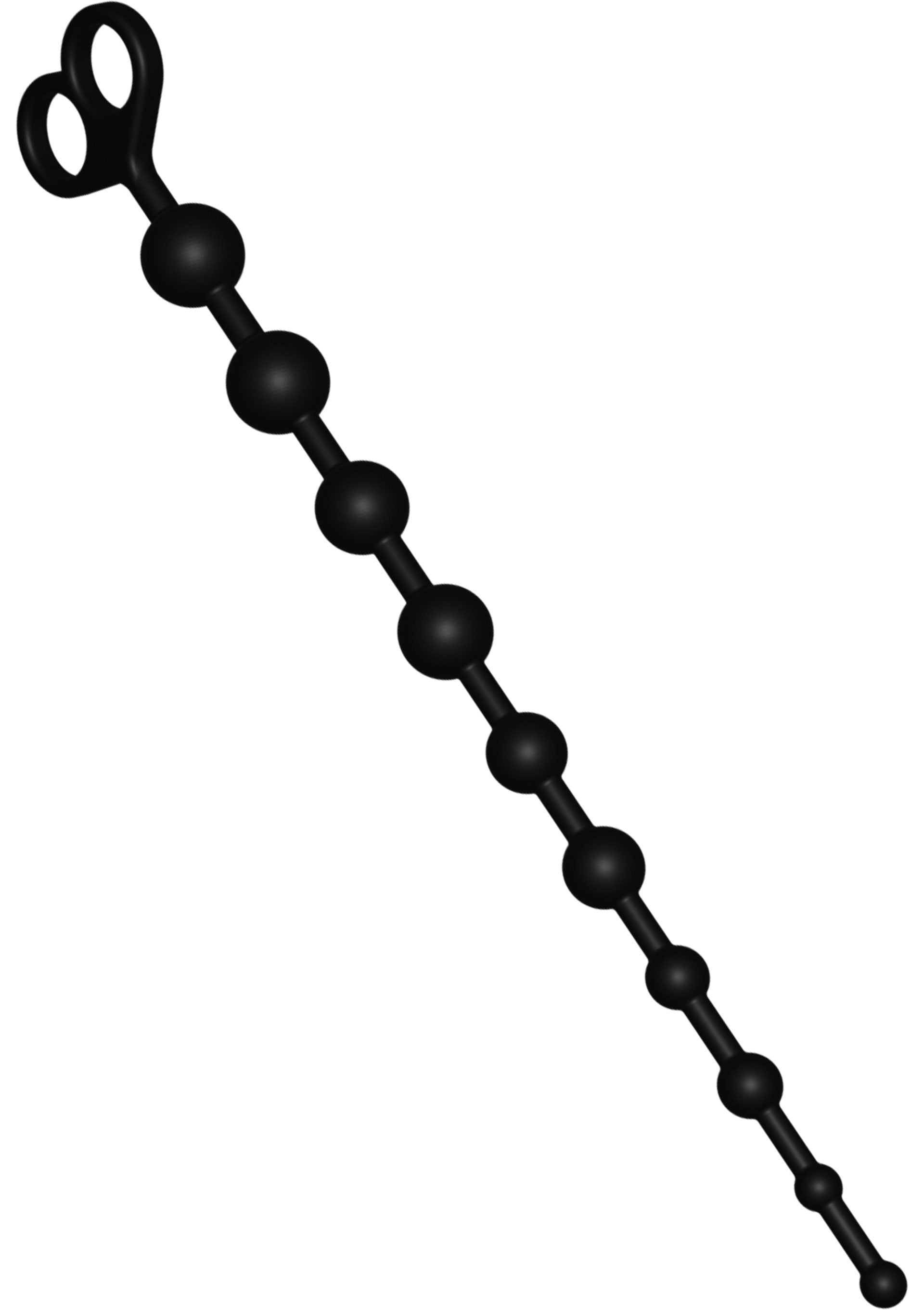 Chaîne de boules noires avec une poignée. Accessoire érotique pour le plaisir et l'exploration.; Zwarte balletjesketting met handvat. Erotisch accessoire voor plezier en verkenning.; Black beaded string with a handle. Erotic accessory for pleasure and exploration.