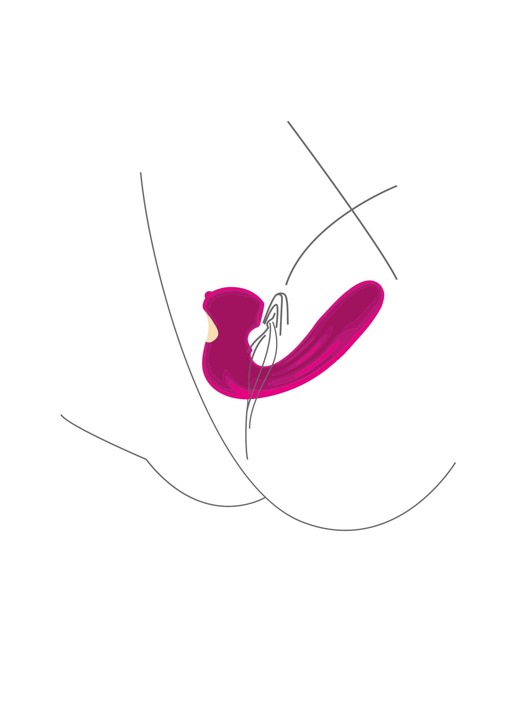 Vibromasseur de point G vibrant, rose, pour stimuler le plaisir féminin. Jouet intime de qualité.; Roze vibrerende G-spot vibrator voor vrouwelijke stimulatie. Intiem speeltje van hoge kwaliteit.; Pink vibrating G-spot vibrator for female pleasure stimulation. High-quality intimate toy.