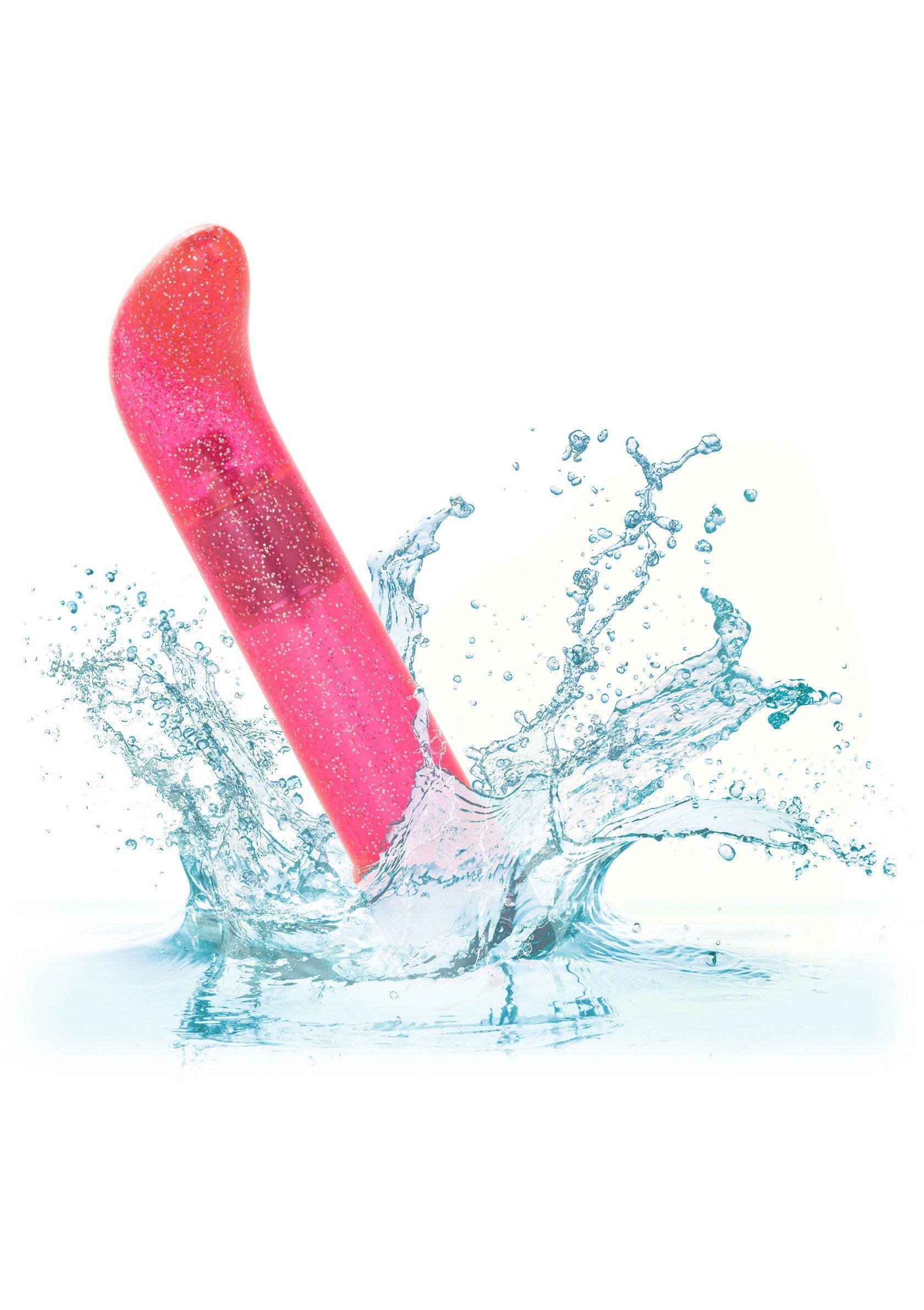 Vibromasseur rose étanche pour des plaisirs aquatiques.; Waterdichte roze vibrator voor aquatisch genot.; Waterproof pink vibrator for aquatic pleasure.