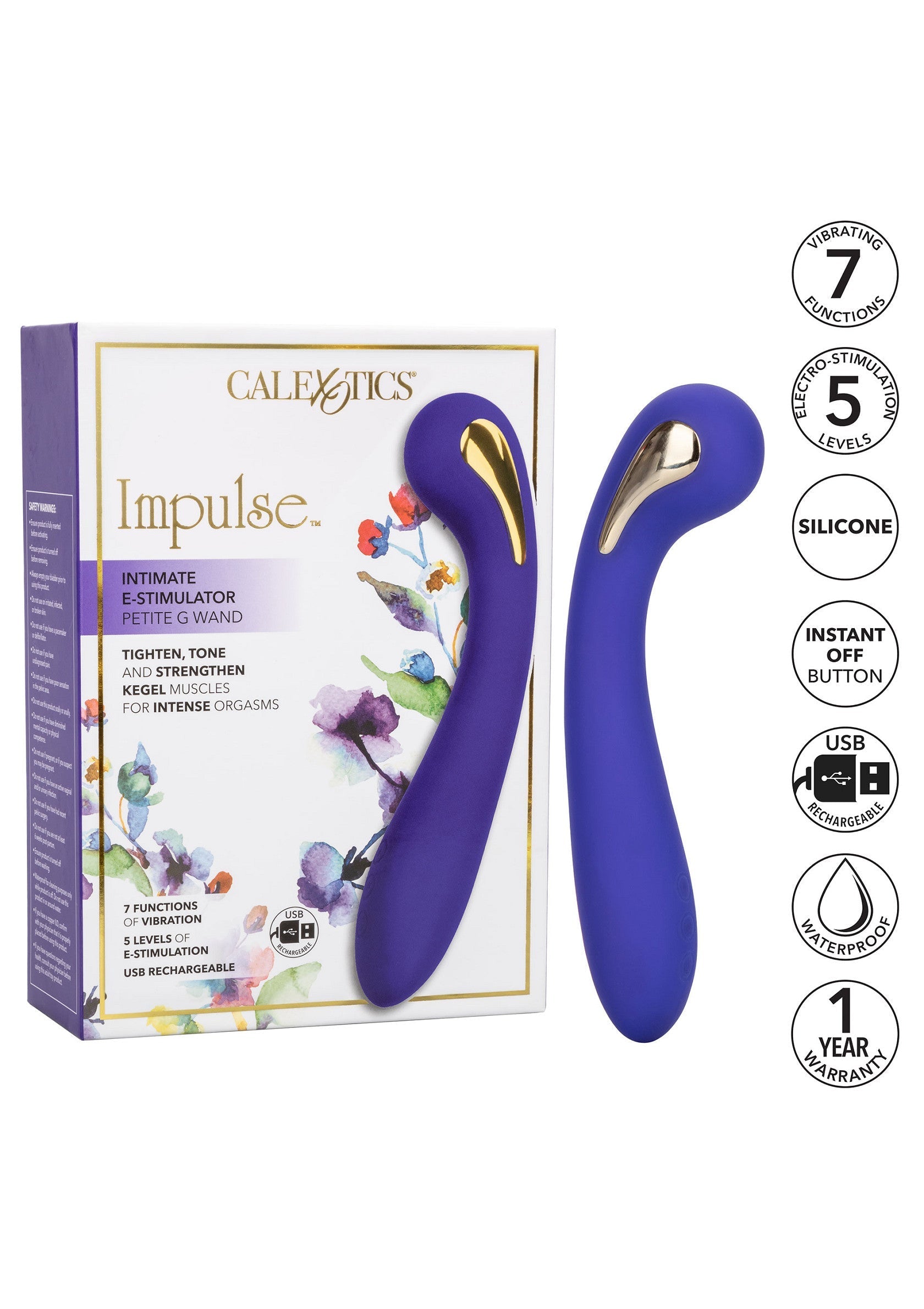 Vibromasseur vaginal Calexotics Impulse avec 7 fonctions, stimulateur vaginal pour femmes. Waterproof.; Calexotics Impulse vibrator, vaginaal stimulator voor vrouwen, met 7 functies. Waterdicht.; Calexotics Impulse vibrator, vaginal stimulator for women, with 7 functions. Waterproof.